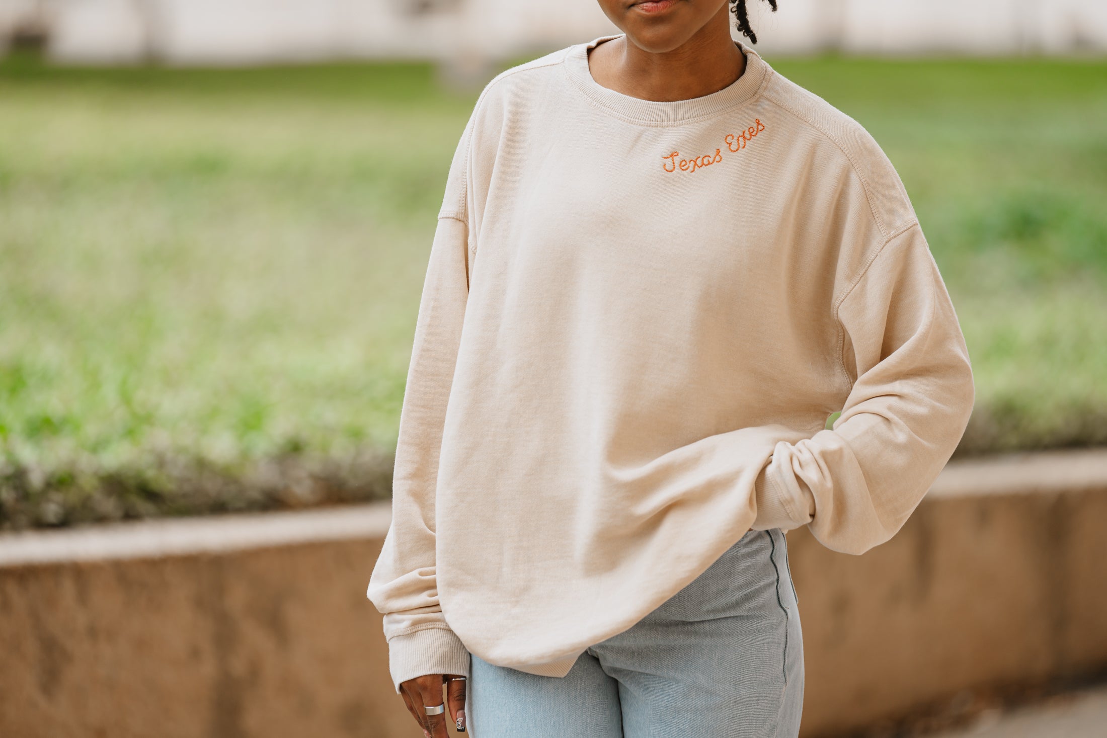 Chicka-D Texas Exes Campus Crew Sweatshirt