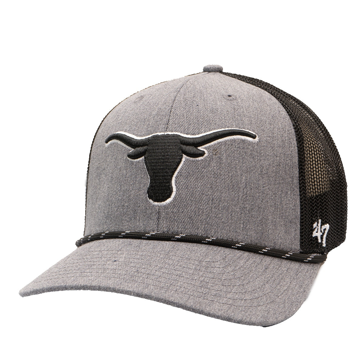 Texas Longhorns '47 Carbon Rope Trucker Hat