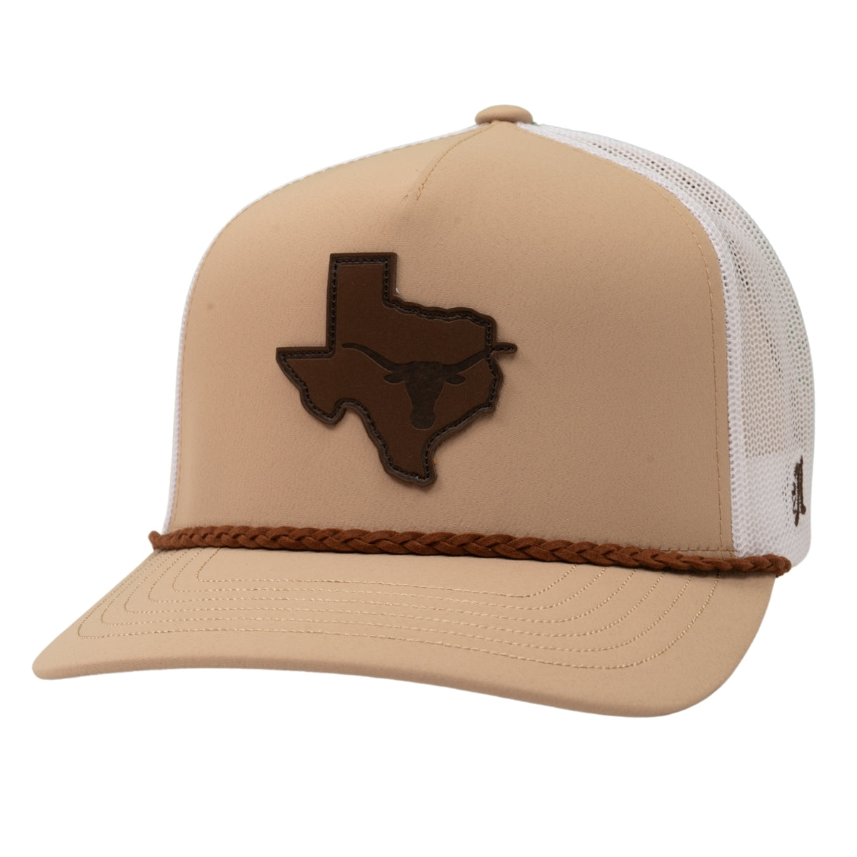 Hooey Texas Longhorns State Leather Patch Hat