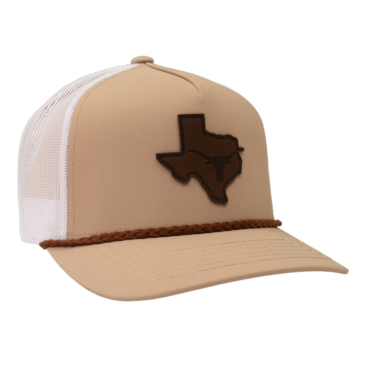 Hooey Texas Longhorns State Leather Patch Hat