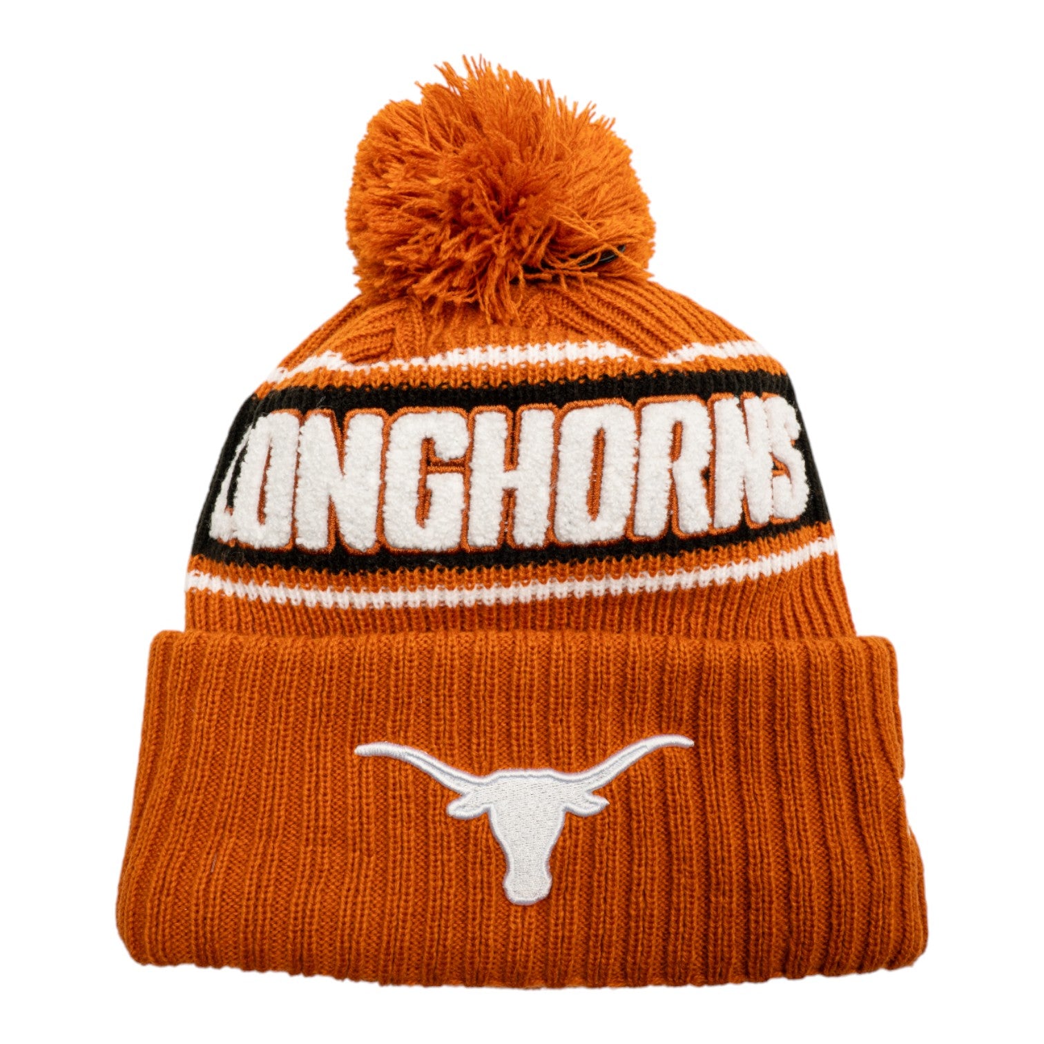 Fan Favorite Texas Longhorns Women’s Pom Pom Cream Beanie Texas Longhorn Knit Hats - Etsy main image 2