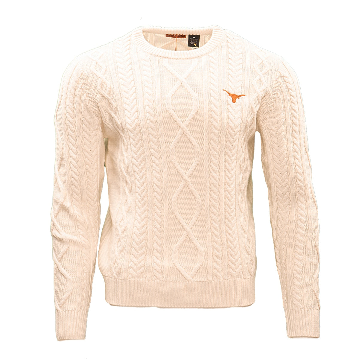 Forty Acres Texas Longhorns Fisherman Cotton Sweater