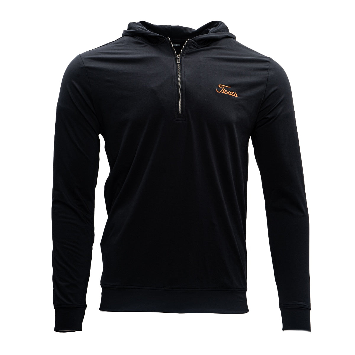 Forty Acres Texas Longhorns Coaches Hood Script Quarter Zip