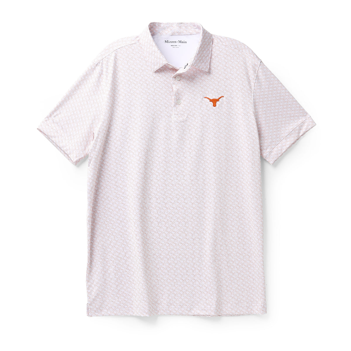 Mizzen+Main Texas Longhorns Forever All Over Print Trim Polo