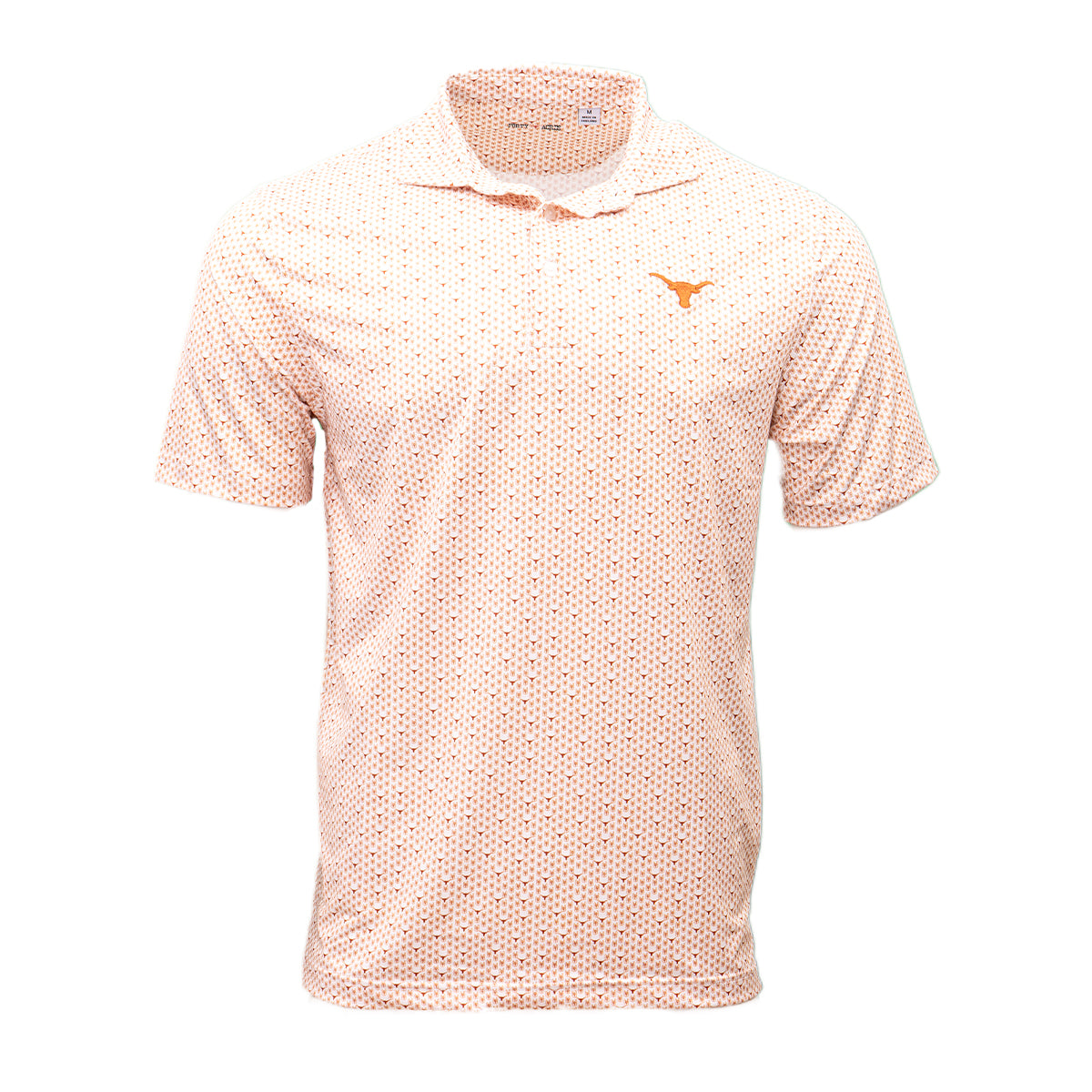 テキサスロングホーン Forty Acres Texas Longhorns Hook 'Em All Over Print Polo