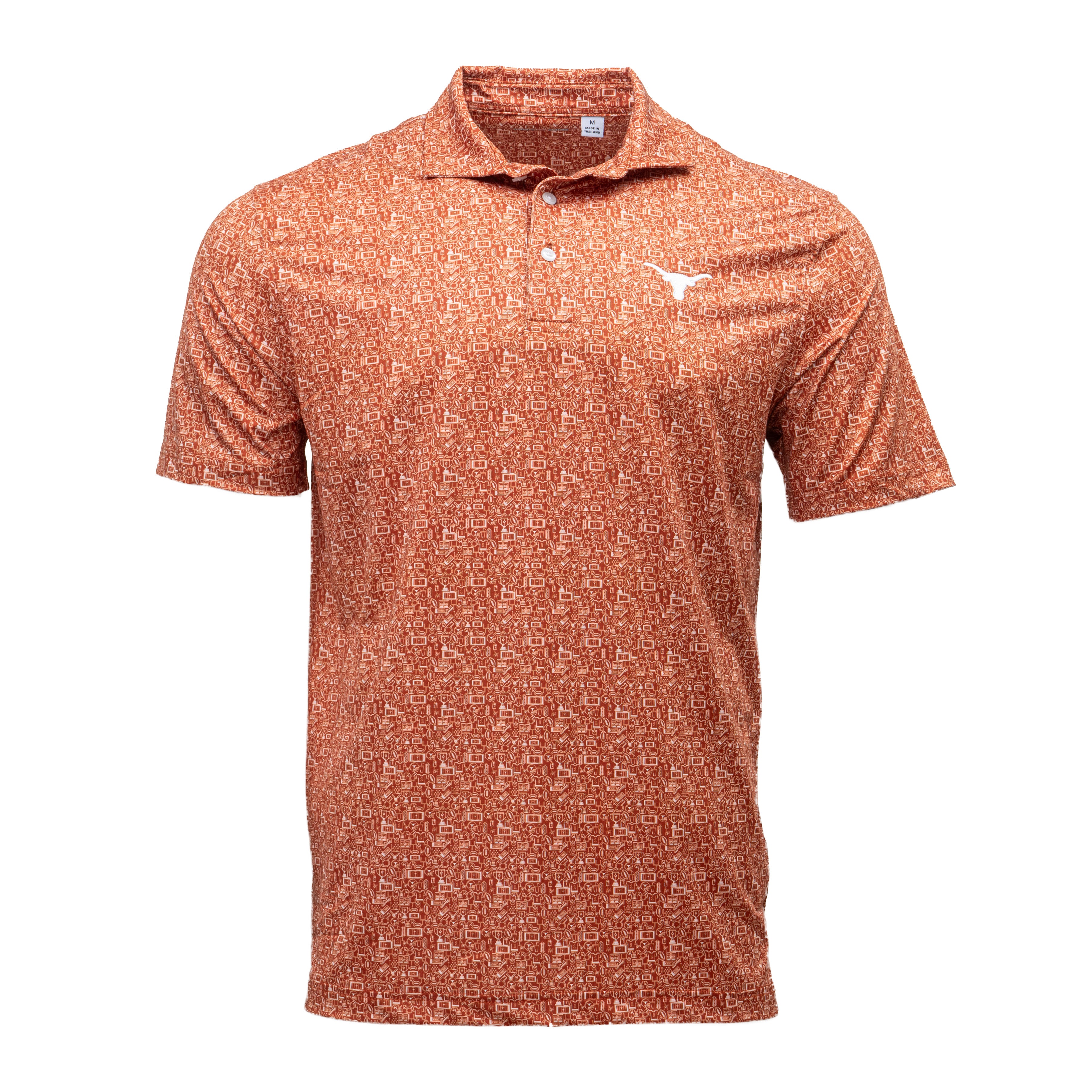 Forty Acres Texas Longhorns Printed Tailgate Polo