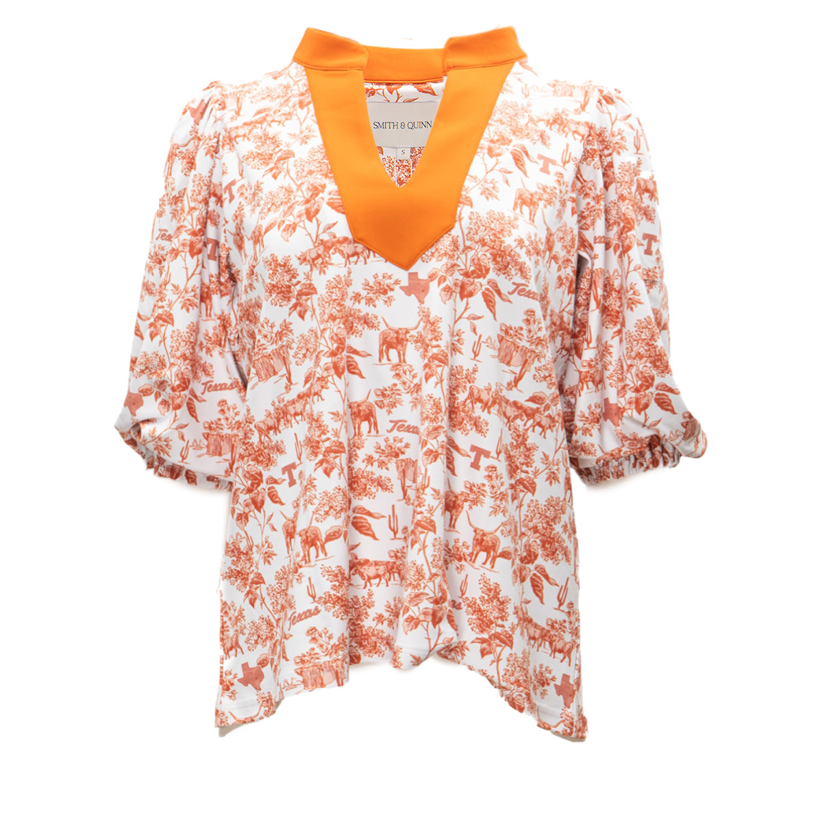 Eliza Tailgate Toile 3/4 Sleeve Blouse