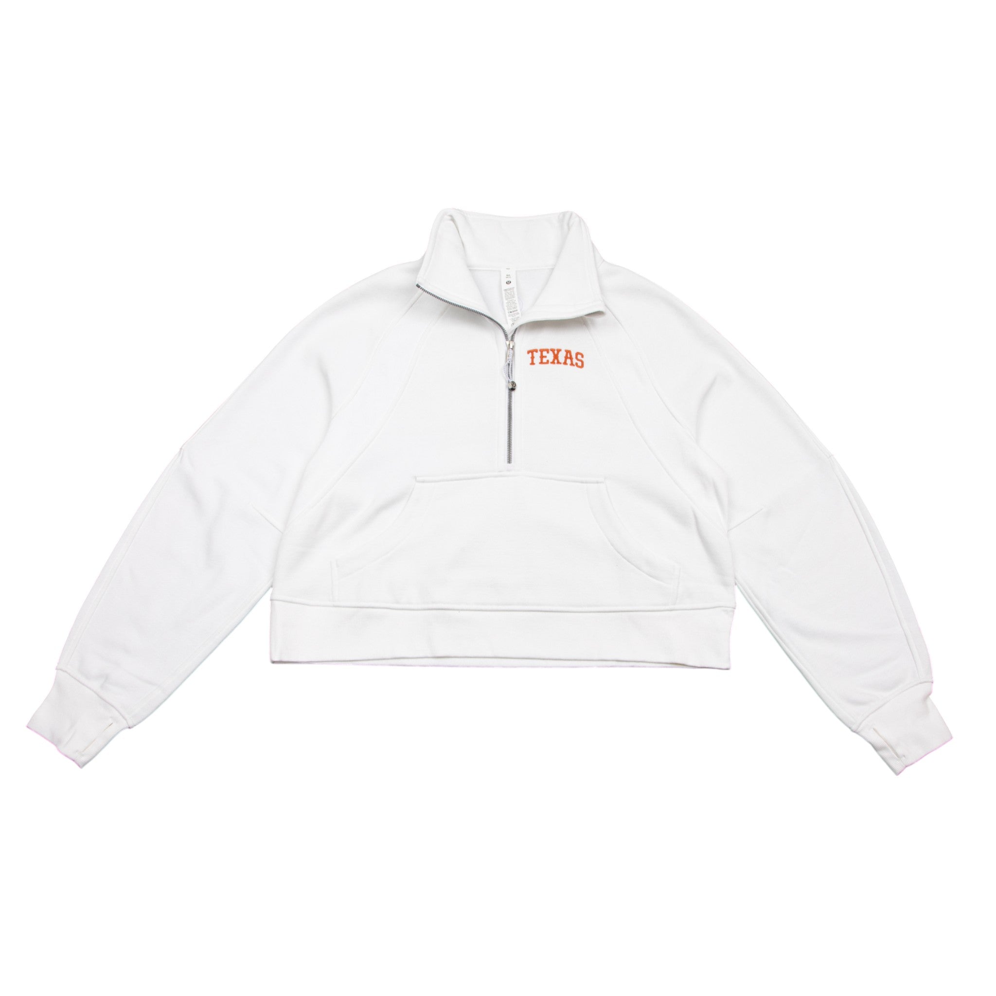 ゆえるぅ Lululemon Texas Longhorns Scuba Oversized 1/2 Zip Funnel Neck