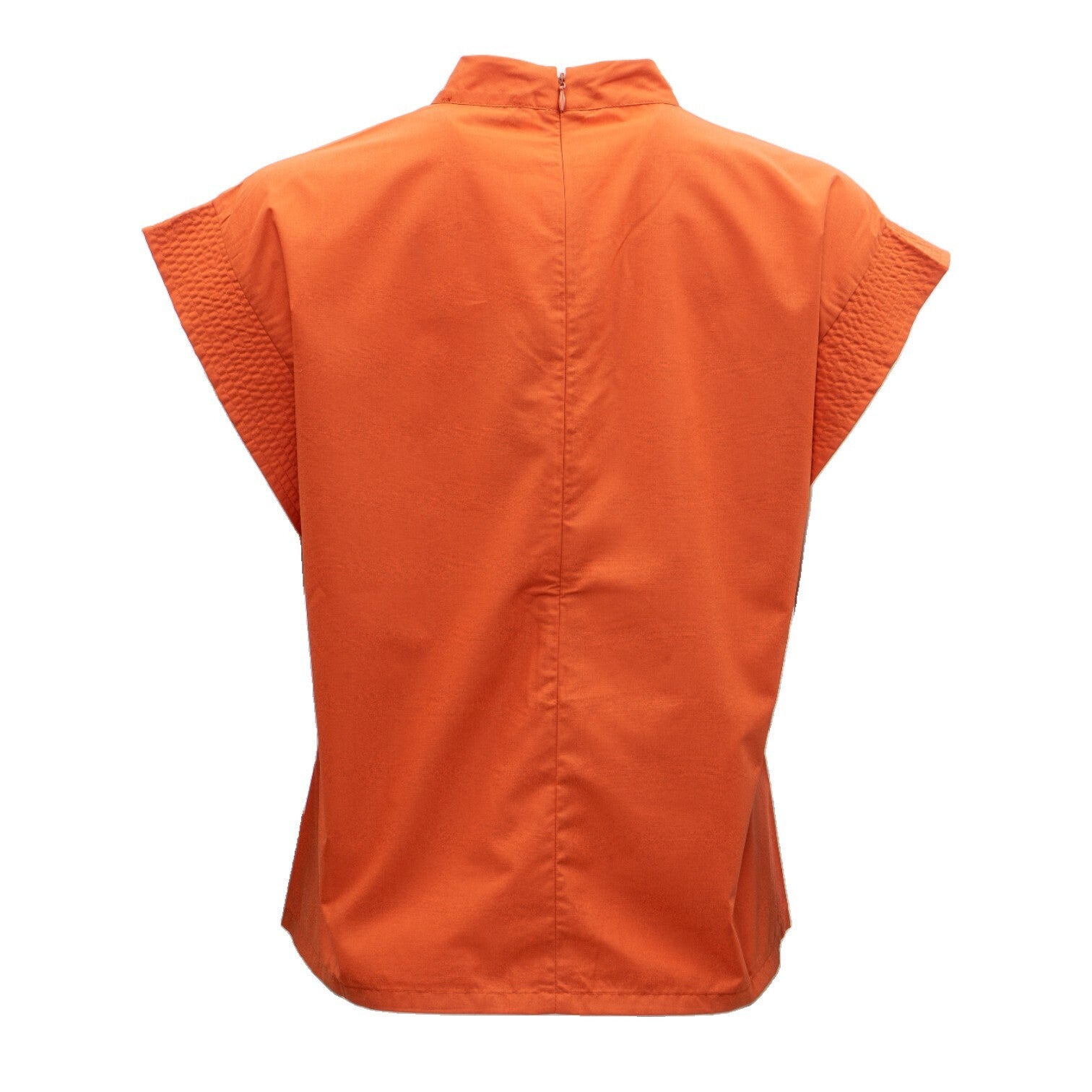 Mock Neck Ruffle Sleeve Top