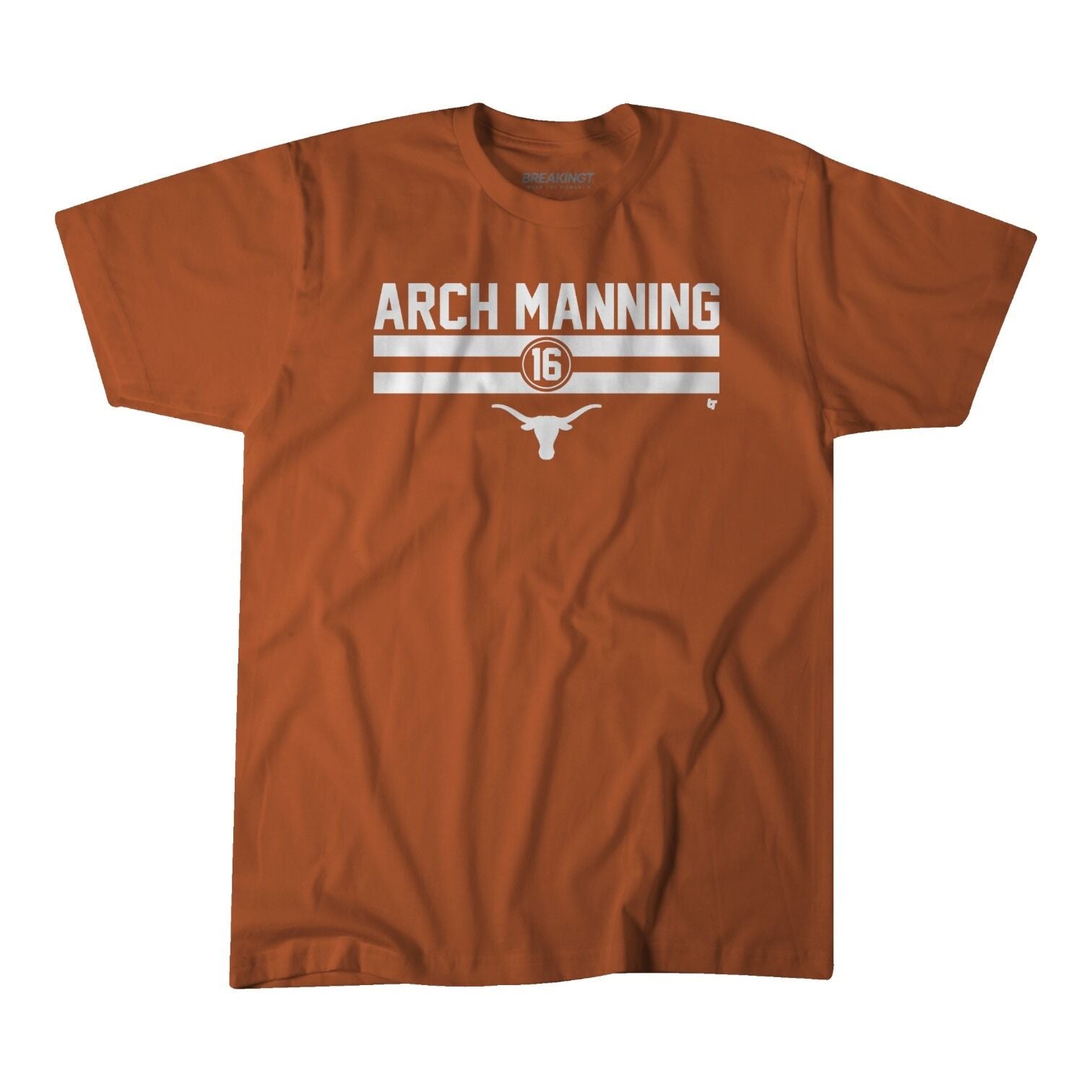 Texas Longhorns Arch Manning Circle 16 Stripe Tee | University Co-op