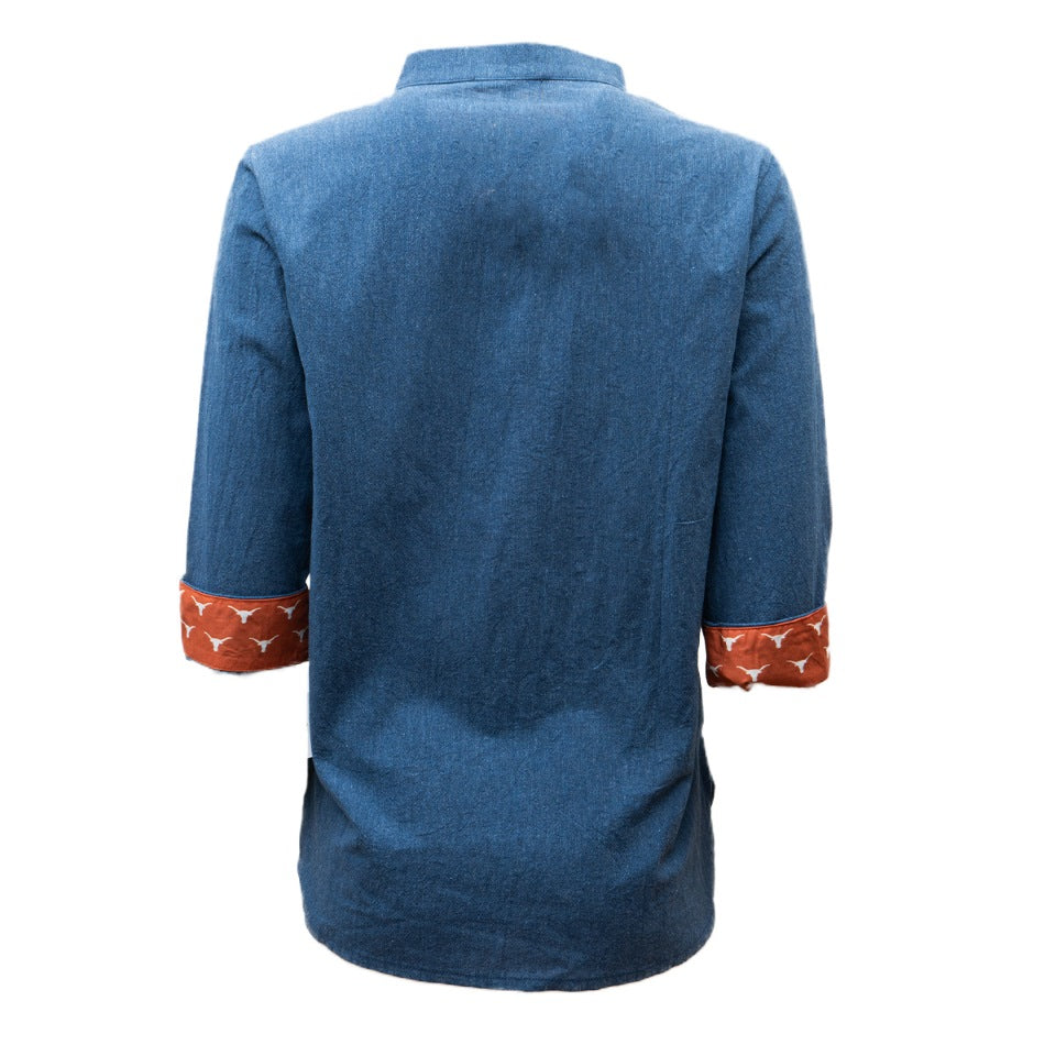 Kiara Denim 3/4 Sleeve Top