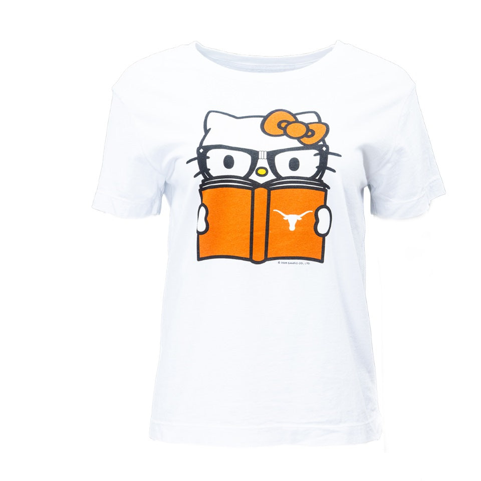 Texas Longhorns Hello Kitty Book Smart Tee