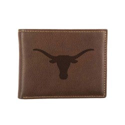 Texas Longhorns Billfold Wallet Contrast Stitch