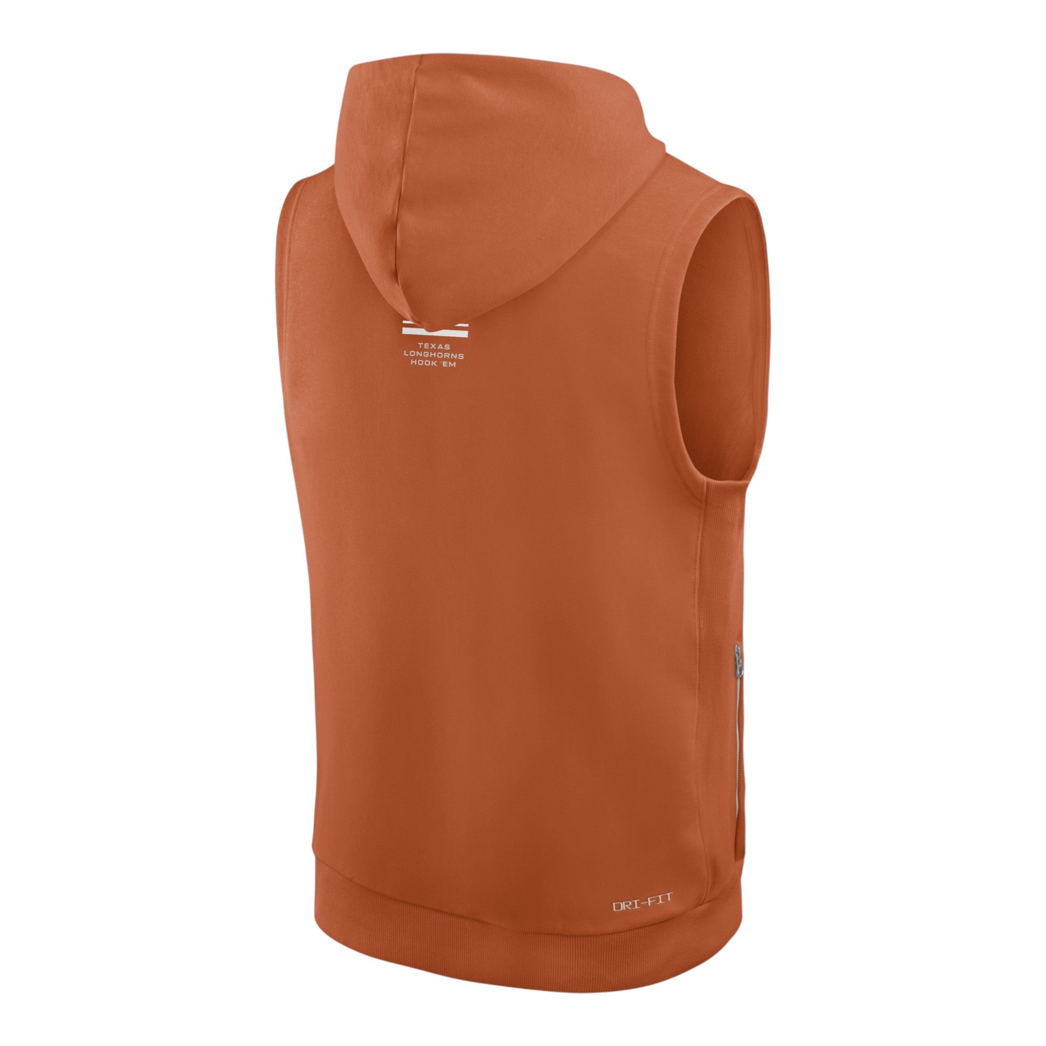 Nike Texas Longhorns Sideline Block Sleeveless Fleece Hoodie
