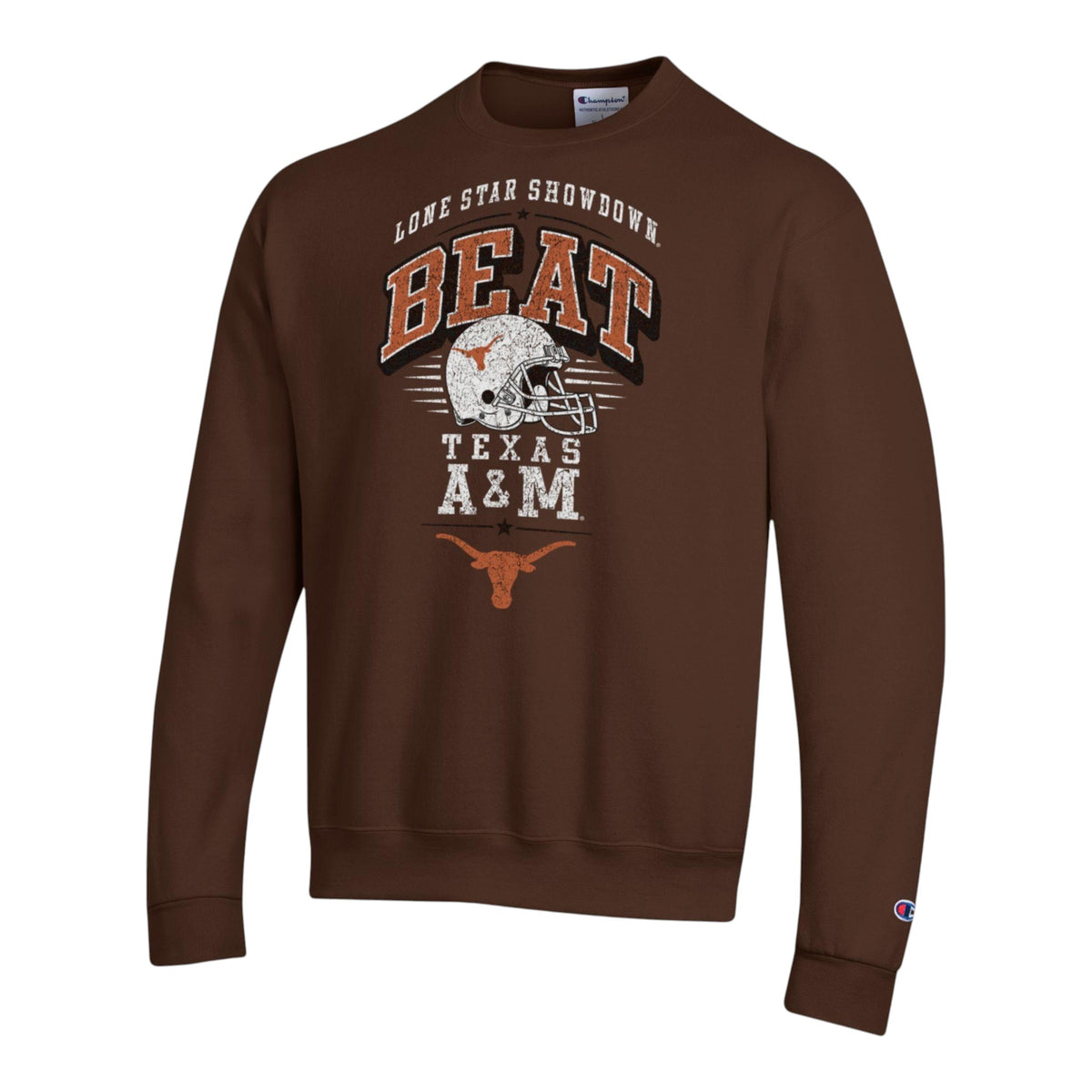 Champion Texas Longhorns Lonestar Showdown Football Helmet Crew