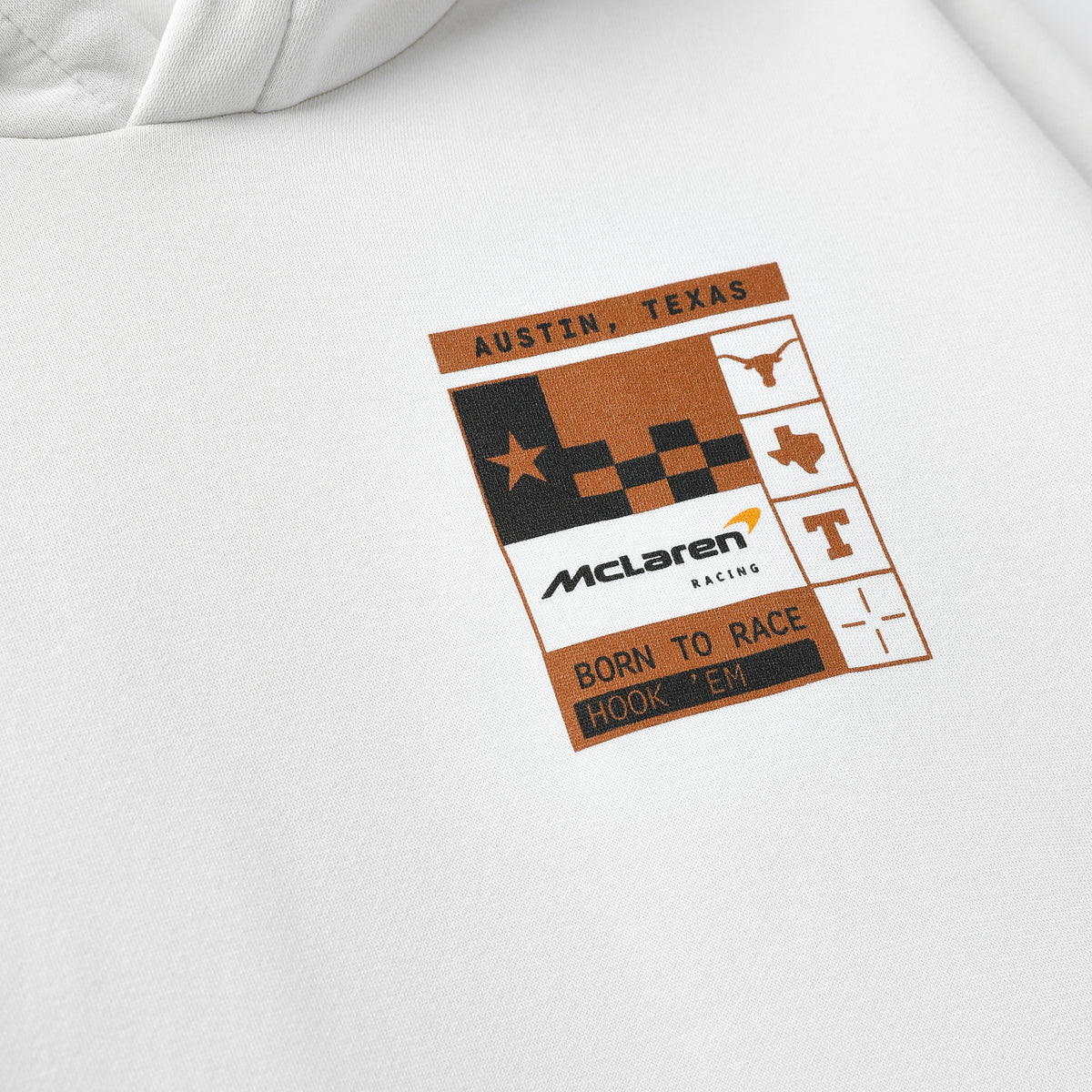 Texas Longhorns McLaren Helmet to Helmet Fleece Hoodie