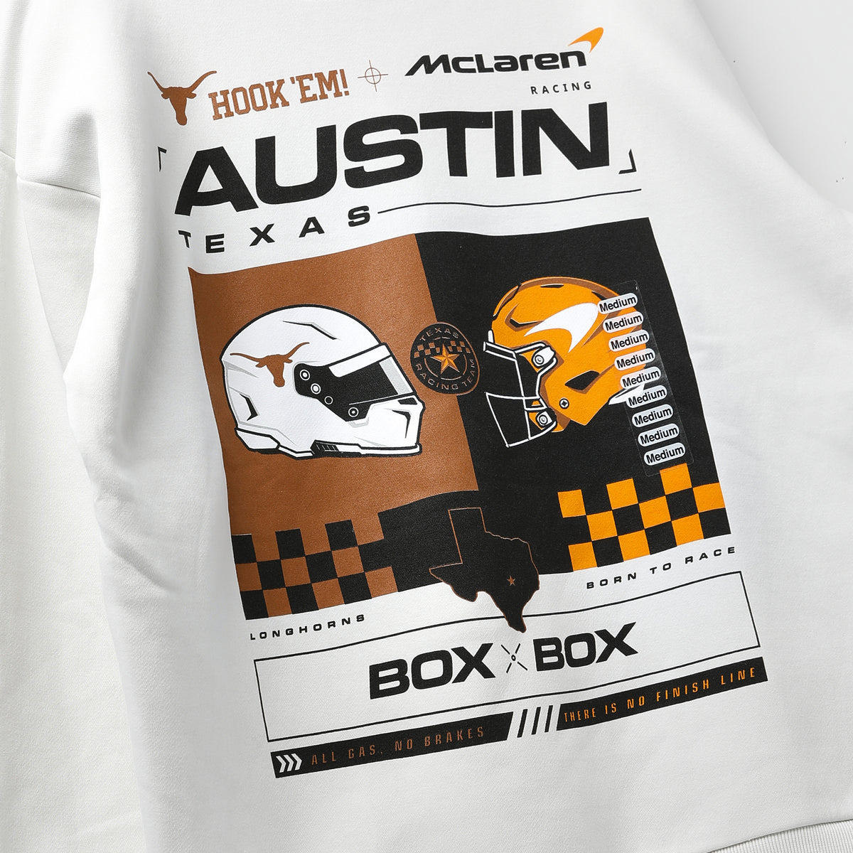 Texas Longhorns McLaren Helmet to Helmet Fleece Hoodie
