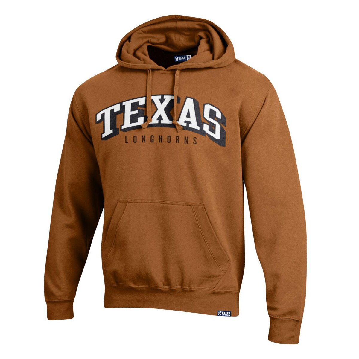 Texas Longhorns Big Cotton Suede Applique Hoodie