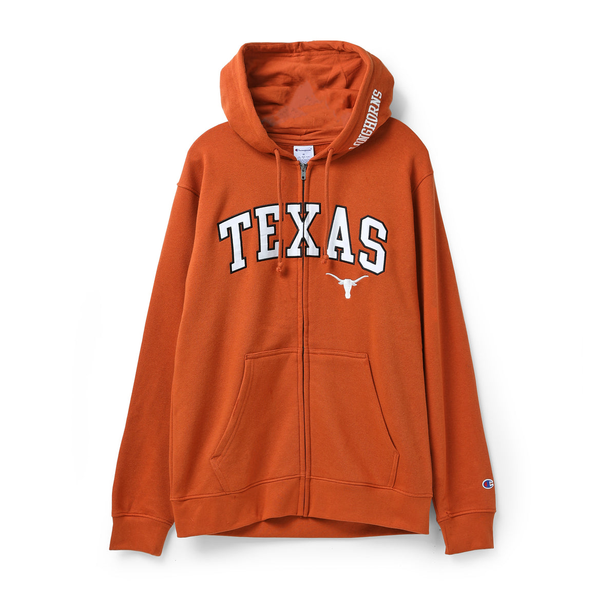 Champion Texas Longhorns Skybox Contrast Full Zip Fleece Hoodie