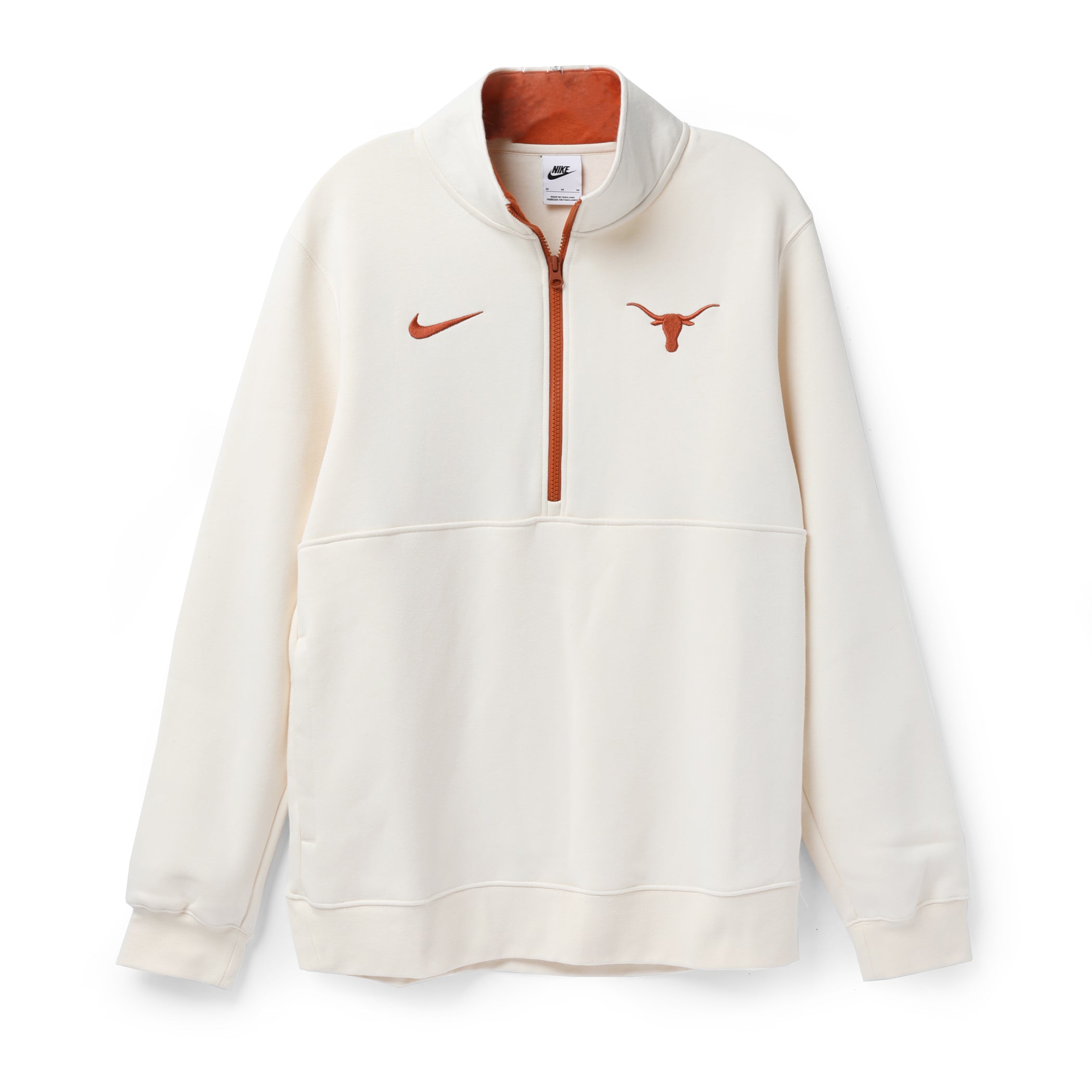 Nike Texas Longhorns Primetime Club Primary Logo Fleece Half Zip