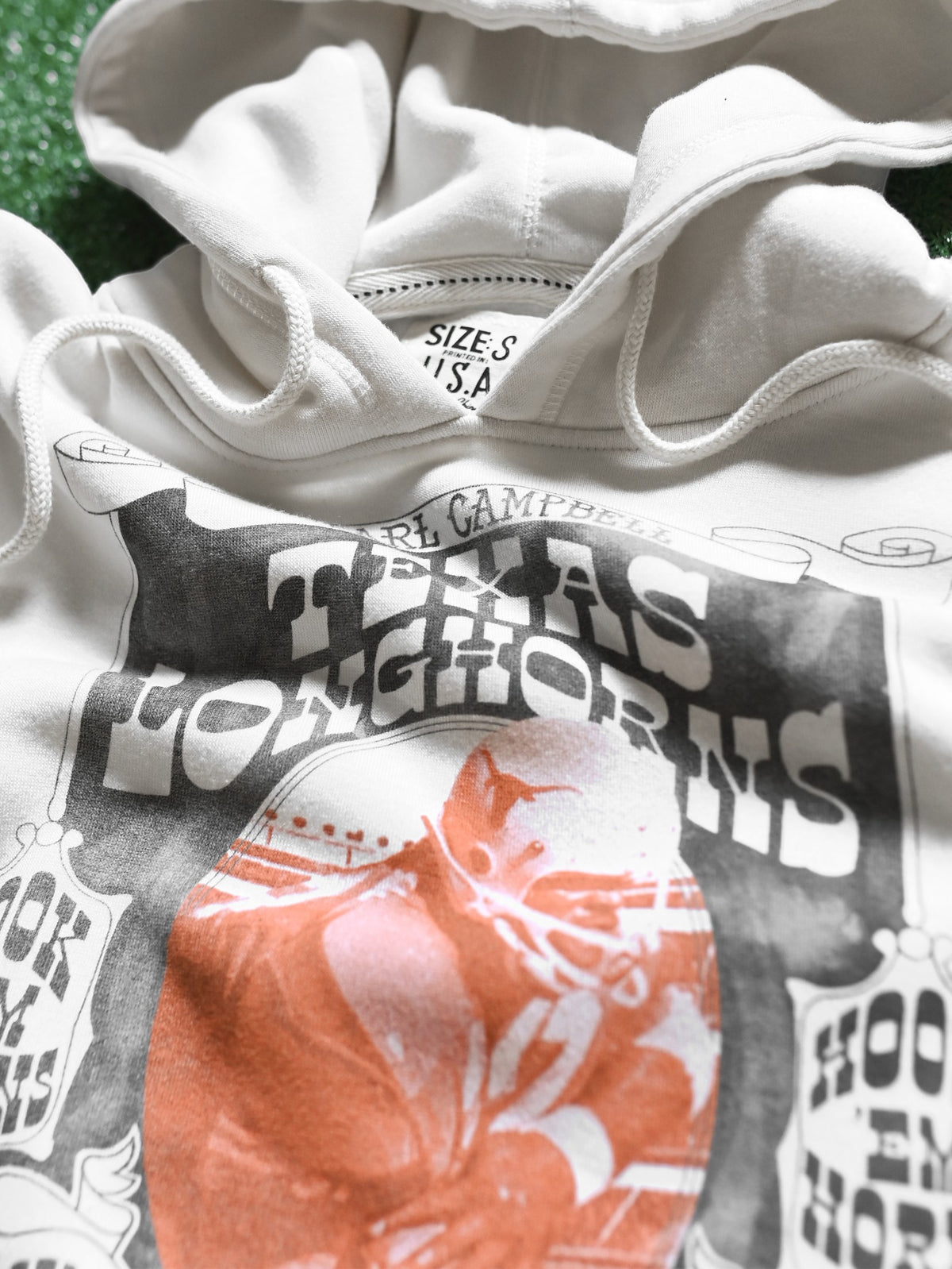 Roots of Fight Texas Longhorns Tornado Fleece Earl Campbell Hoodie