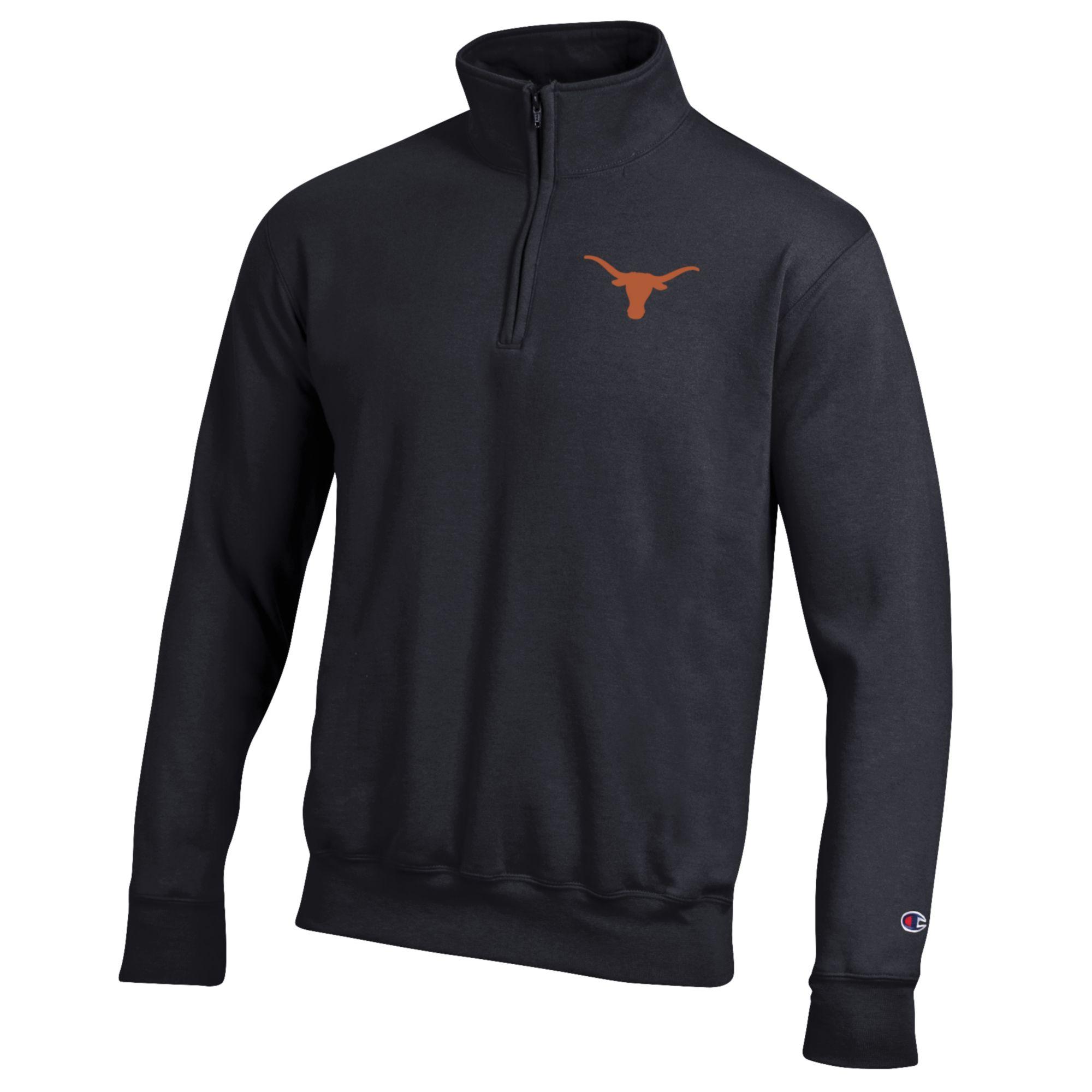 t_t1007 Champion Texas Longhorns Fleece Quarter Zip – University Co-op