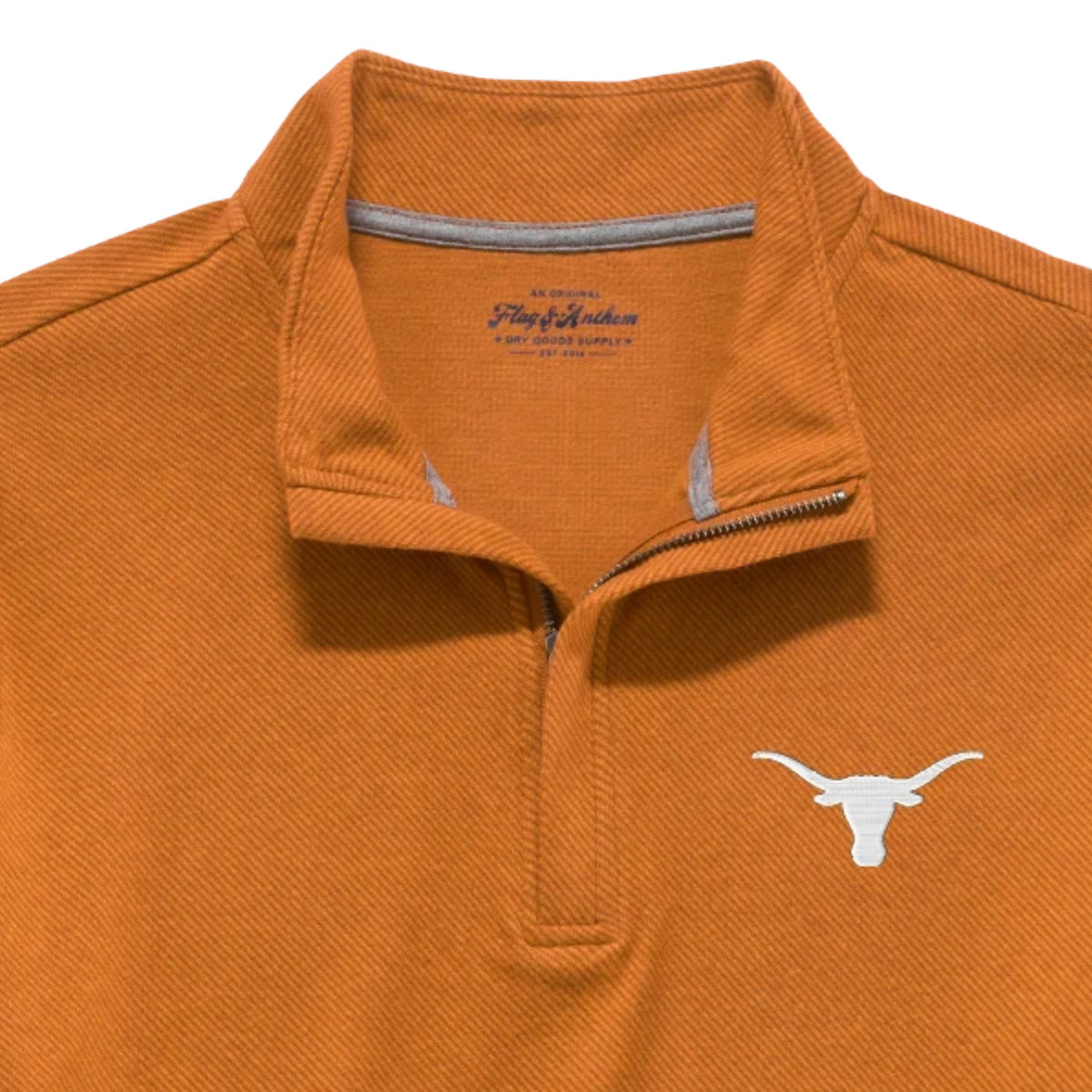 Texas Longhorns Hero Twill Mock Fleece Quarter Zip