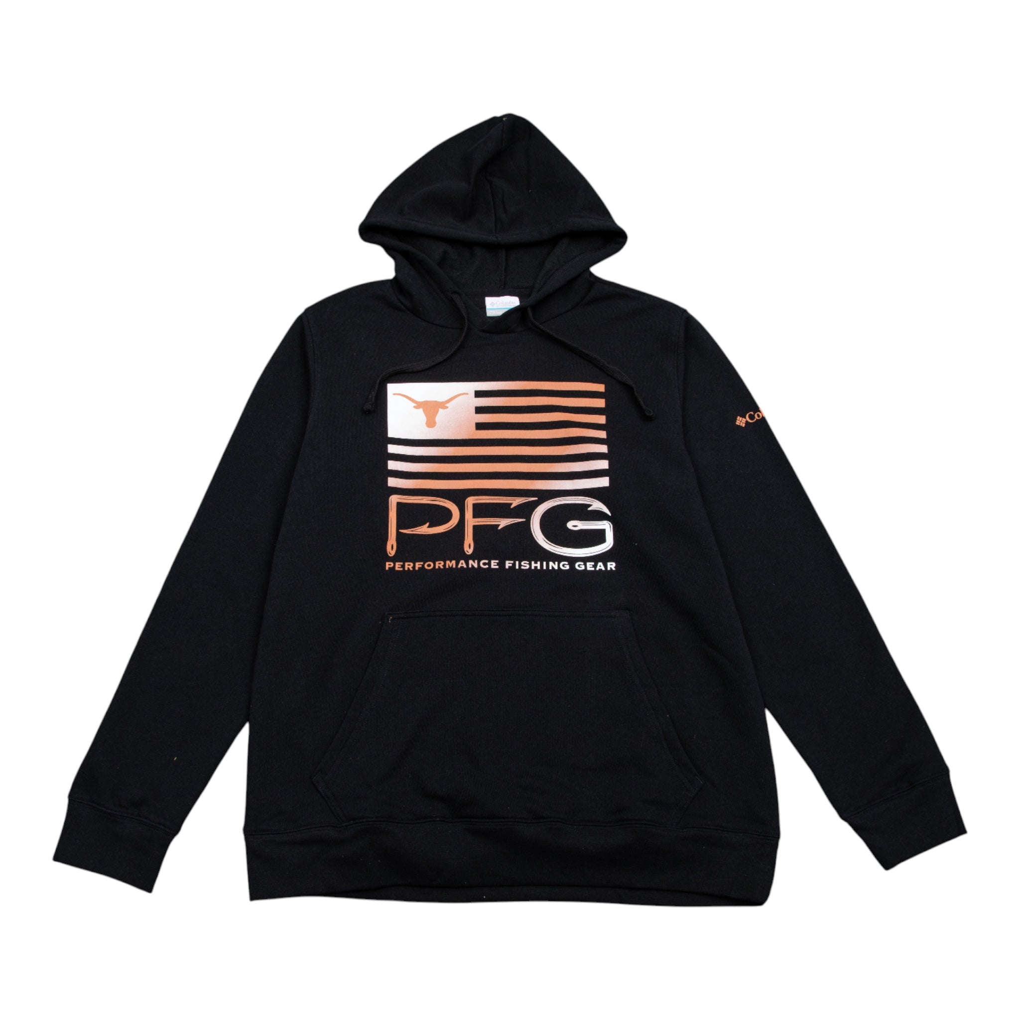 Columbia Texas Longhorns PFG Fish Flag II Fleece Hoodie