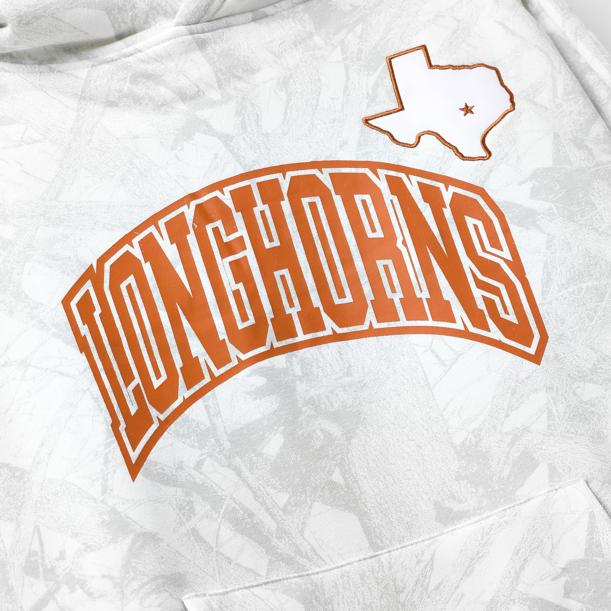 Mitchell & Ness Texas Longhorns Ghosted Camo Fleece Hoodie