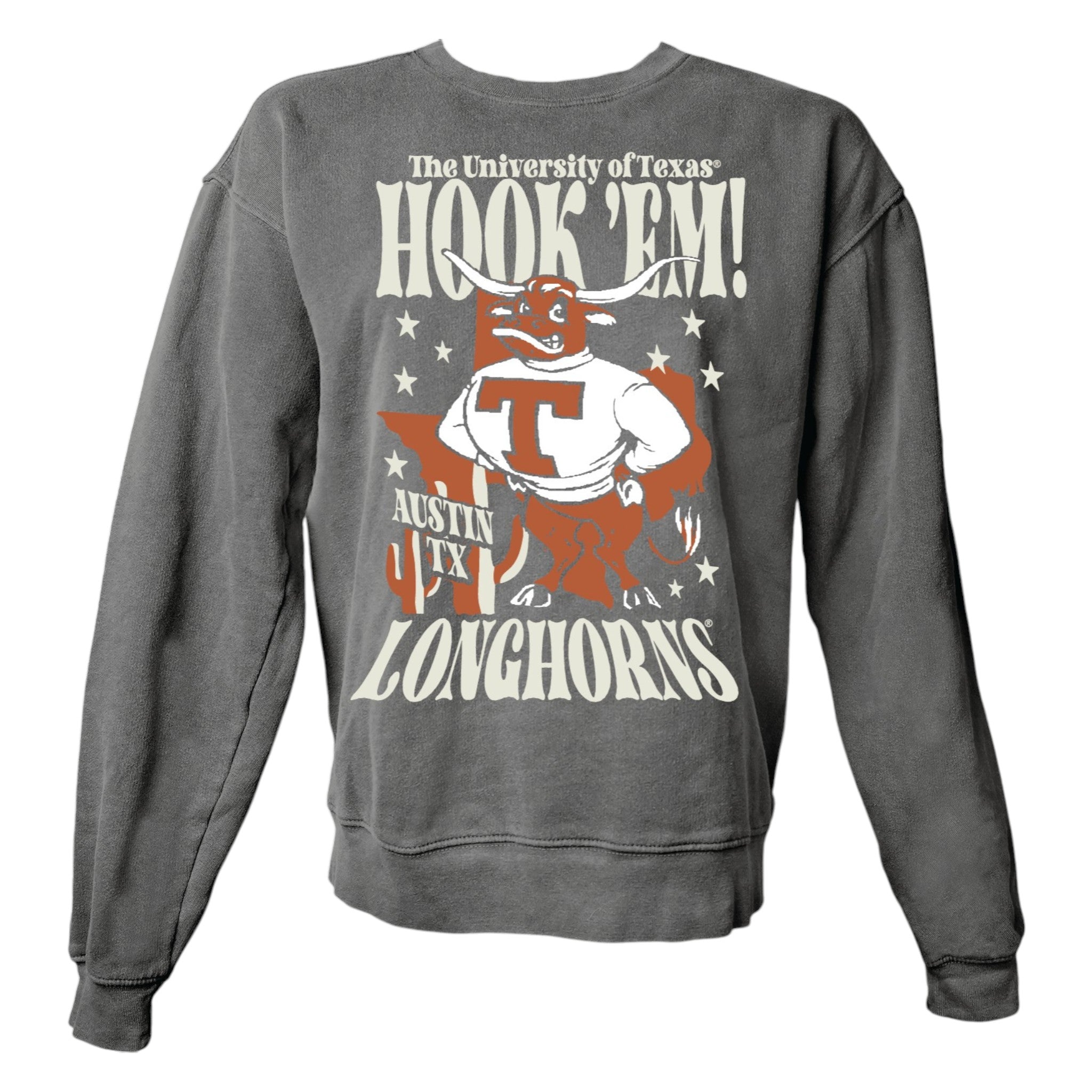 Texas Longhorns Max Serious Bevo Fleece Crew