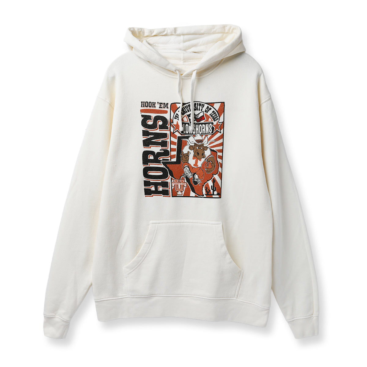 Texas Longhorns Max State Hook'em T Bevo Fleece Hoodie