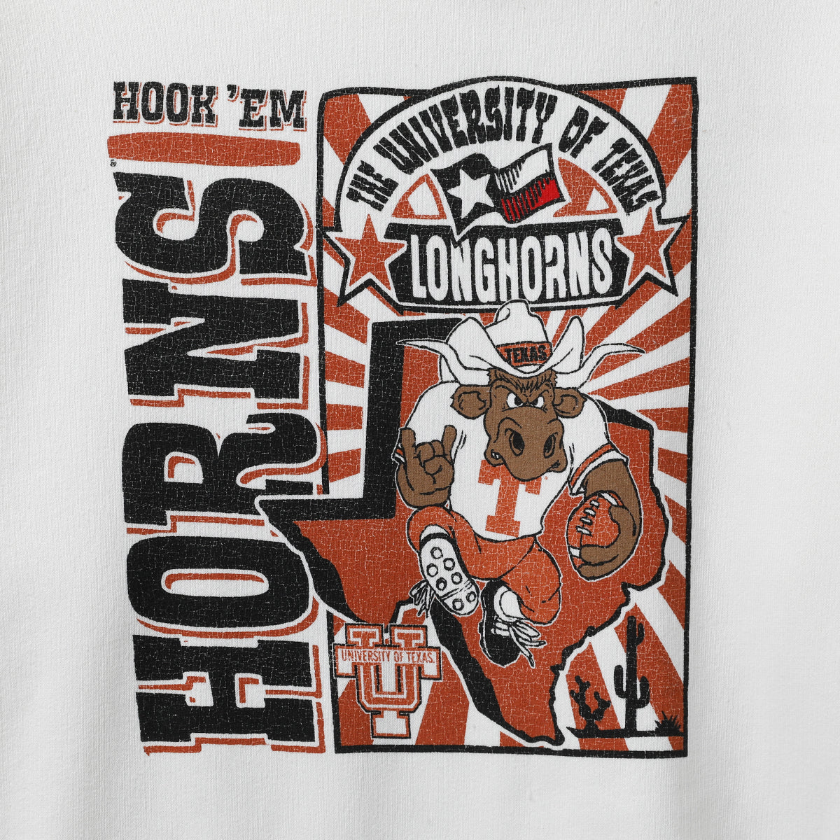 Texas Longhorns Max State Hook'em T Bevo Fleece Hoodie