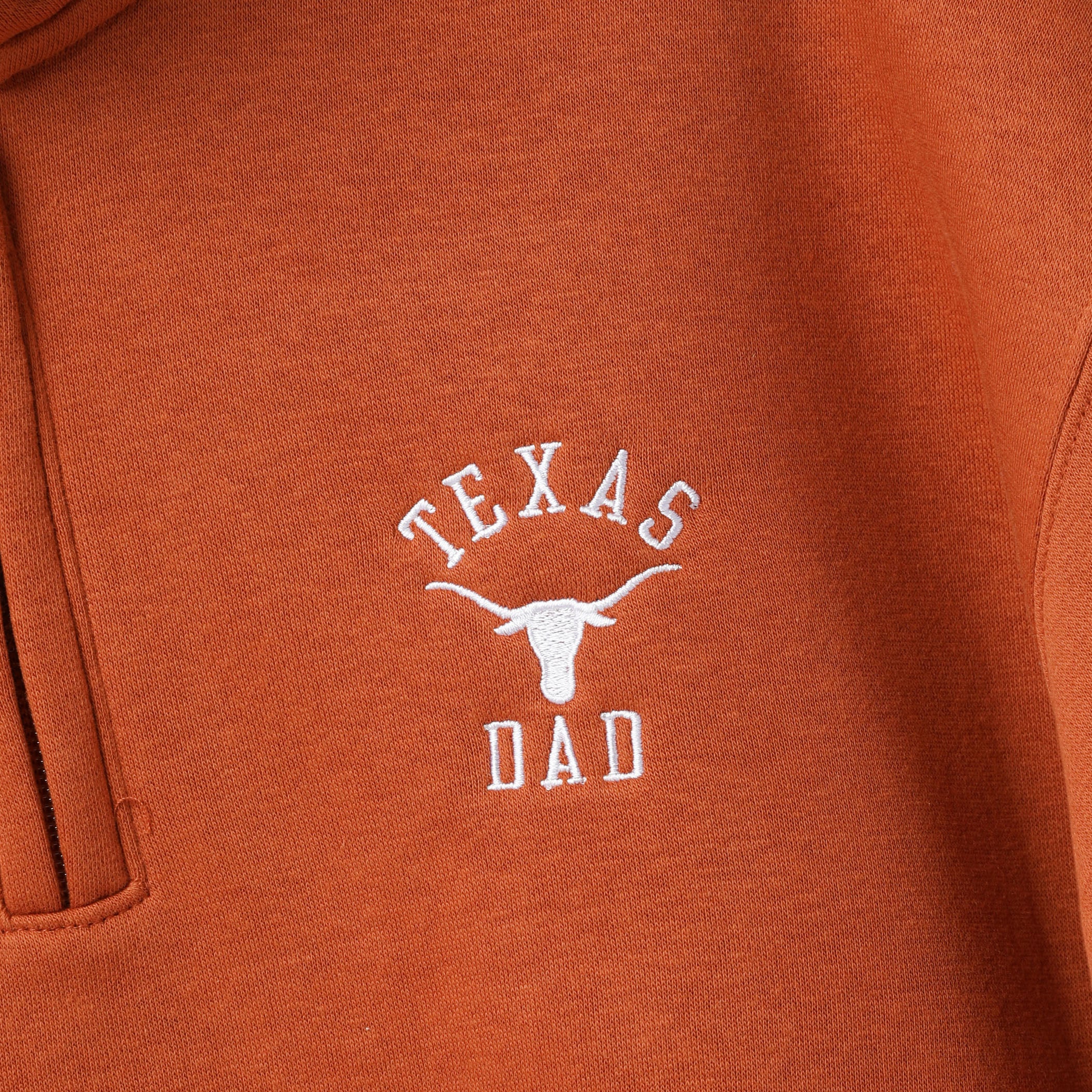 Texas Longhorns Gear Dad Fleece Quarter-Zip