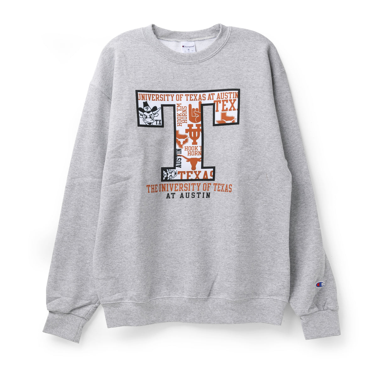 Champion Texas Longhorns "T" Community Logos Fleece Crew