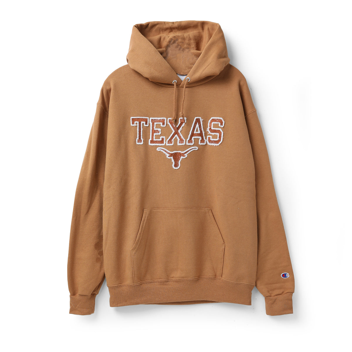 Champion Texas Longhorns Sherpa Block over Bevo Fleece Hoodie