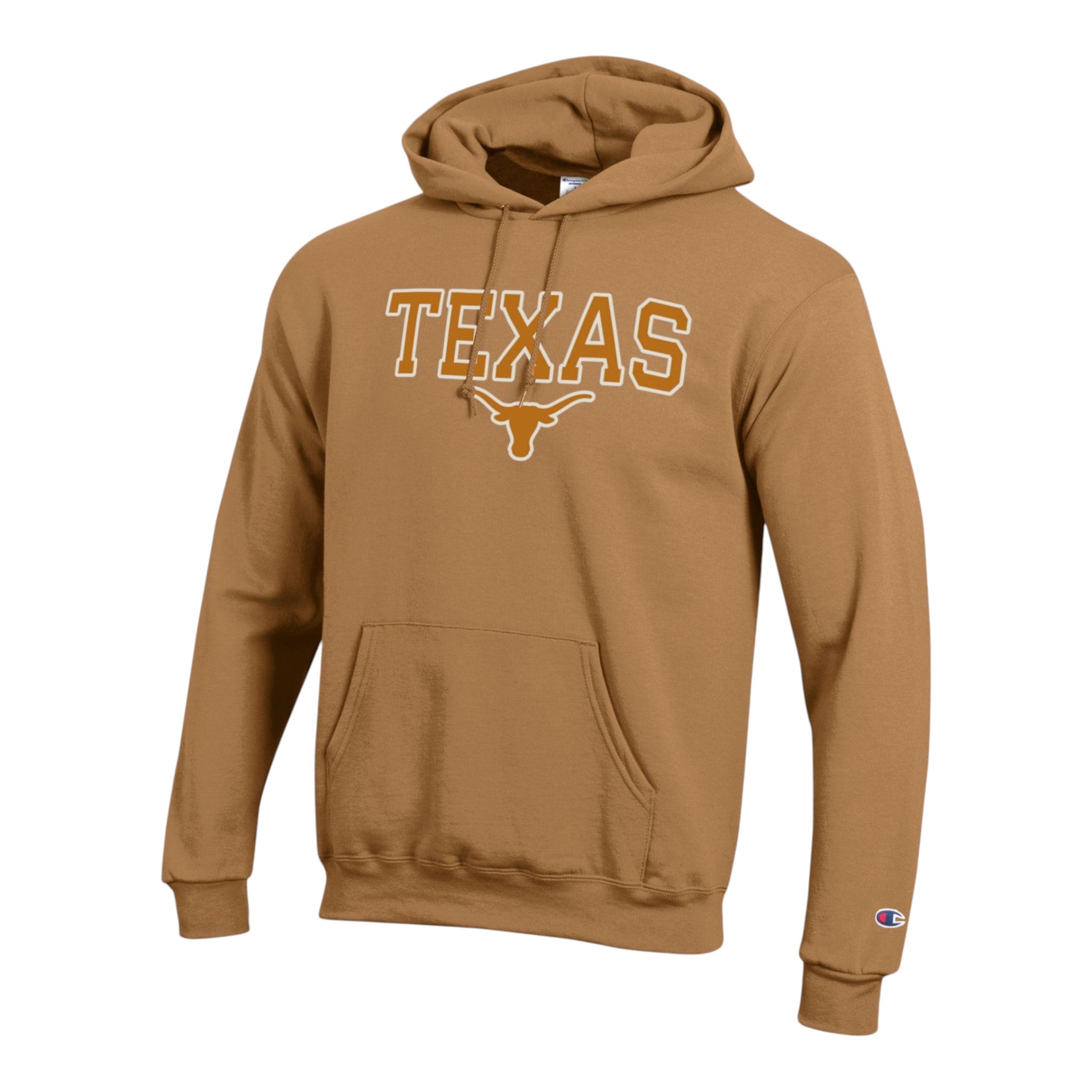 Champion Texas Longhorns Sherpa Block over Bevo Fleece Hoodie