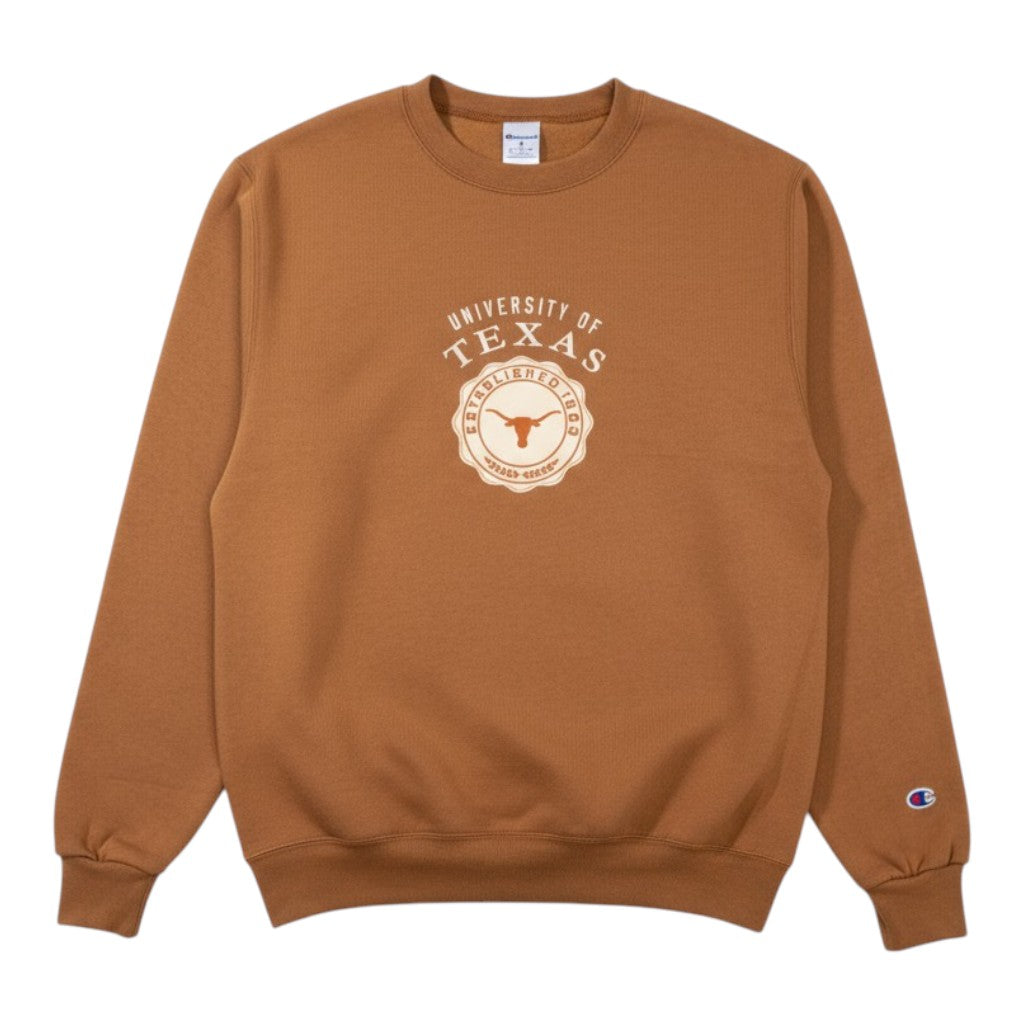 Champion Texas Longhorns Crew Faux Seal Fleece