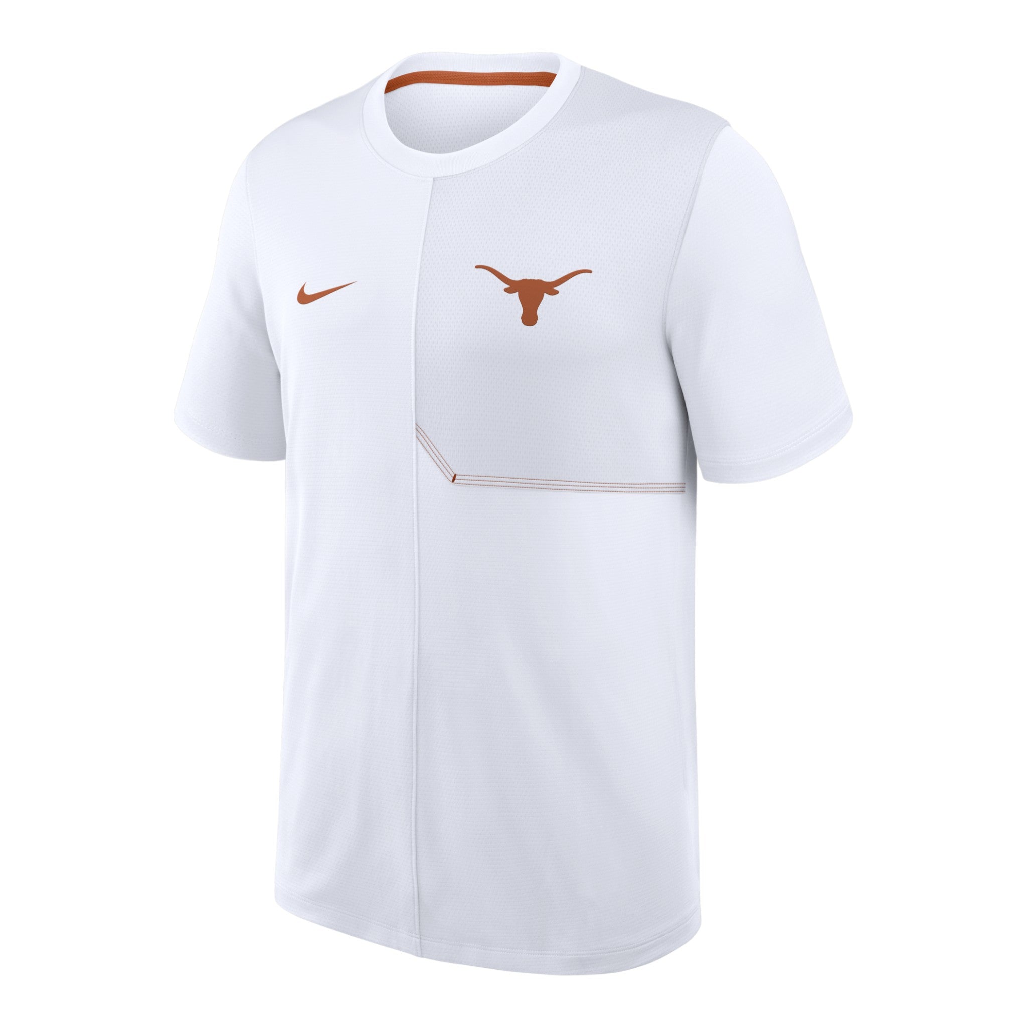 Nike Texas Longhorns Coaches Panel Sideline Short Sleeve Top