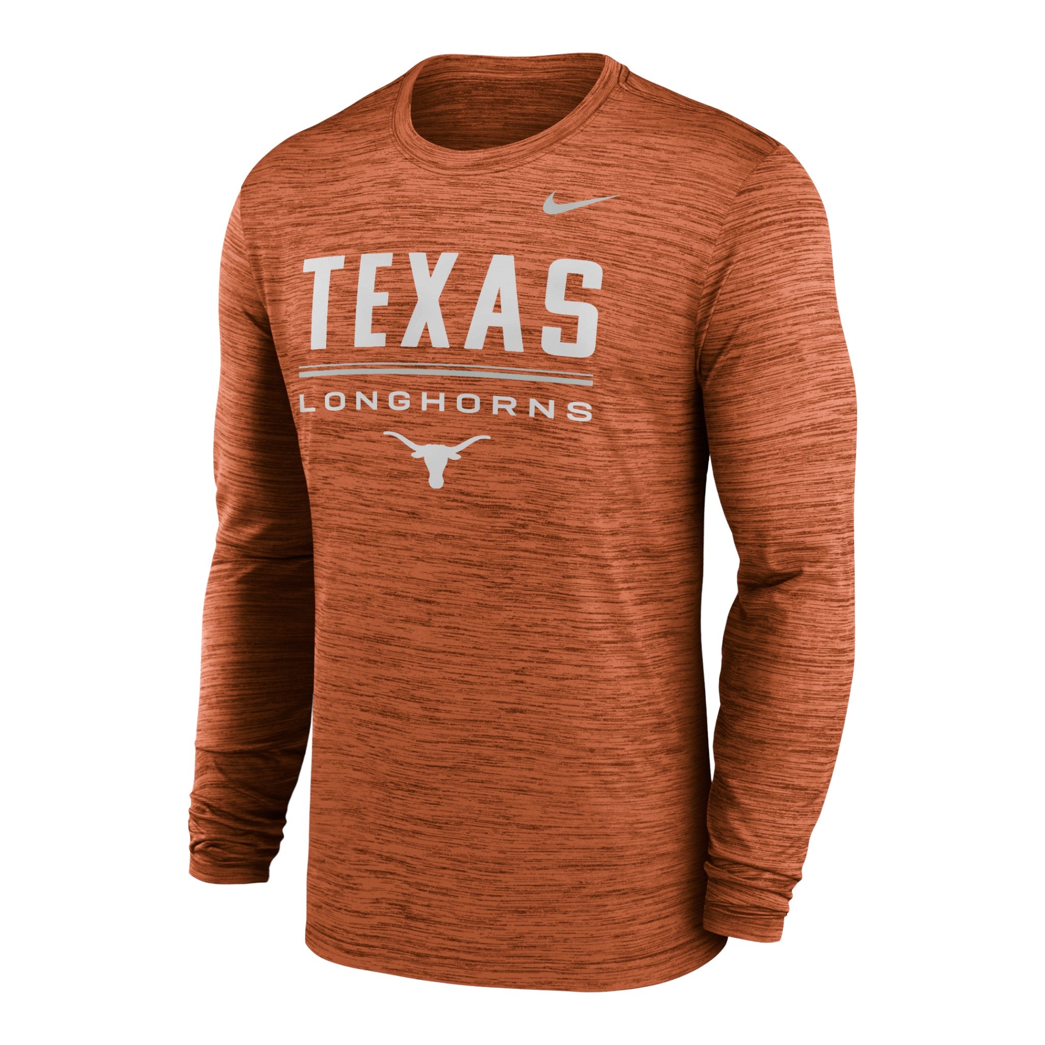 Nike Texas Longhorns Sideline Velocity Spellout Long Sleeve Tee