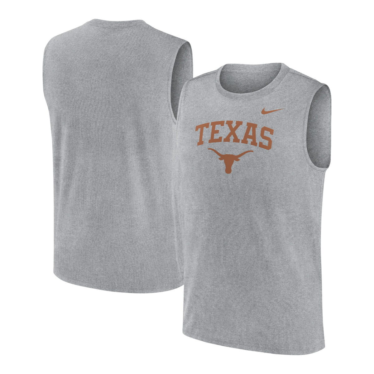 Nike Texas Longhorns Arch Logo Legend Muscle Tank Gray