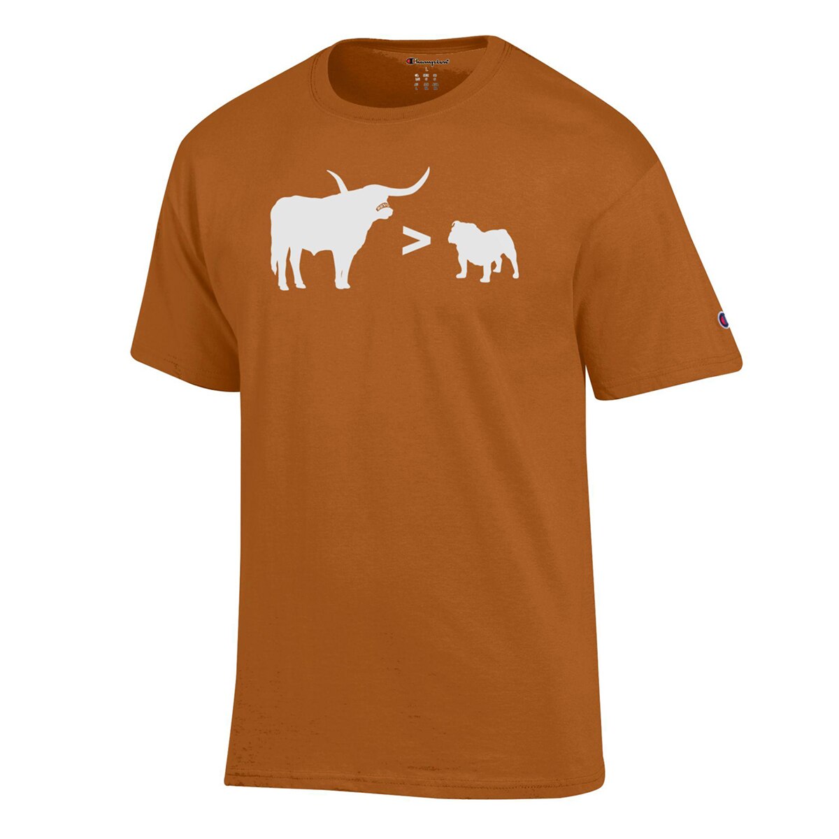 Champion Texas Longhorns Bevo Greater Than Uga Tee