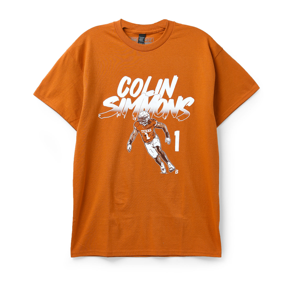 Texas Longhorns Colin Simmons Name and Number Pose Tee