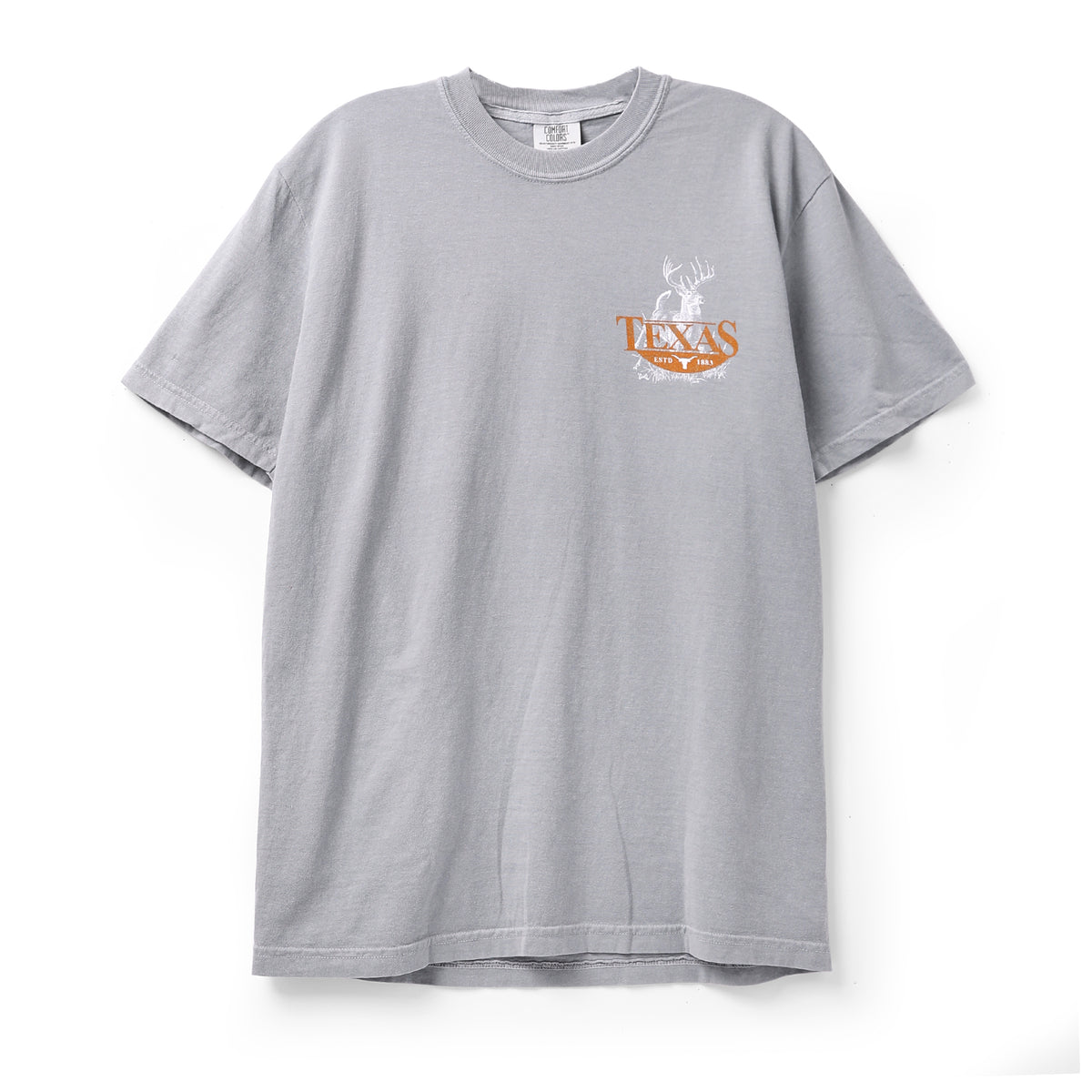Texas Longhorns Comfort Colors Deer Pursuit of Excellence Short Sleeve Tee