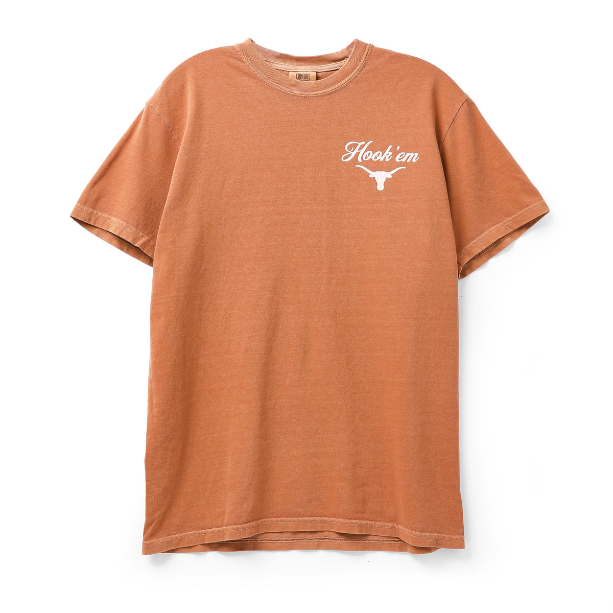 Texas Longhorns Comfort Colors Vintage Travel Stamp Short Sleeve Tee