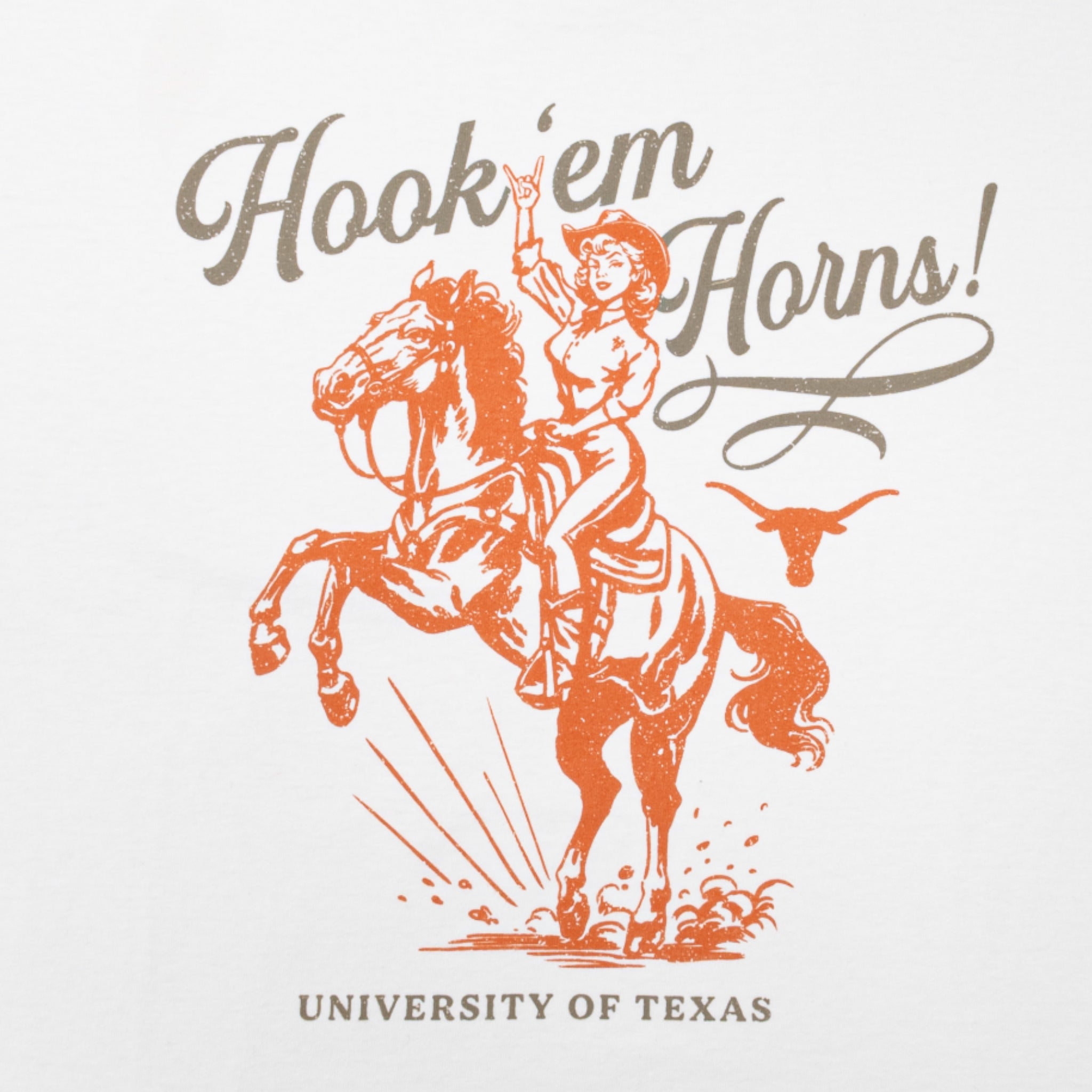 Texas Longhorns Hook'em Cowgirl ComfortWash Tee