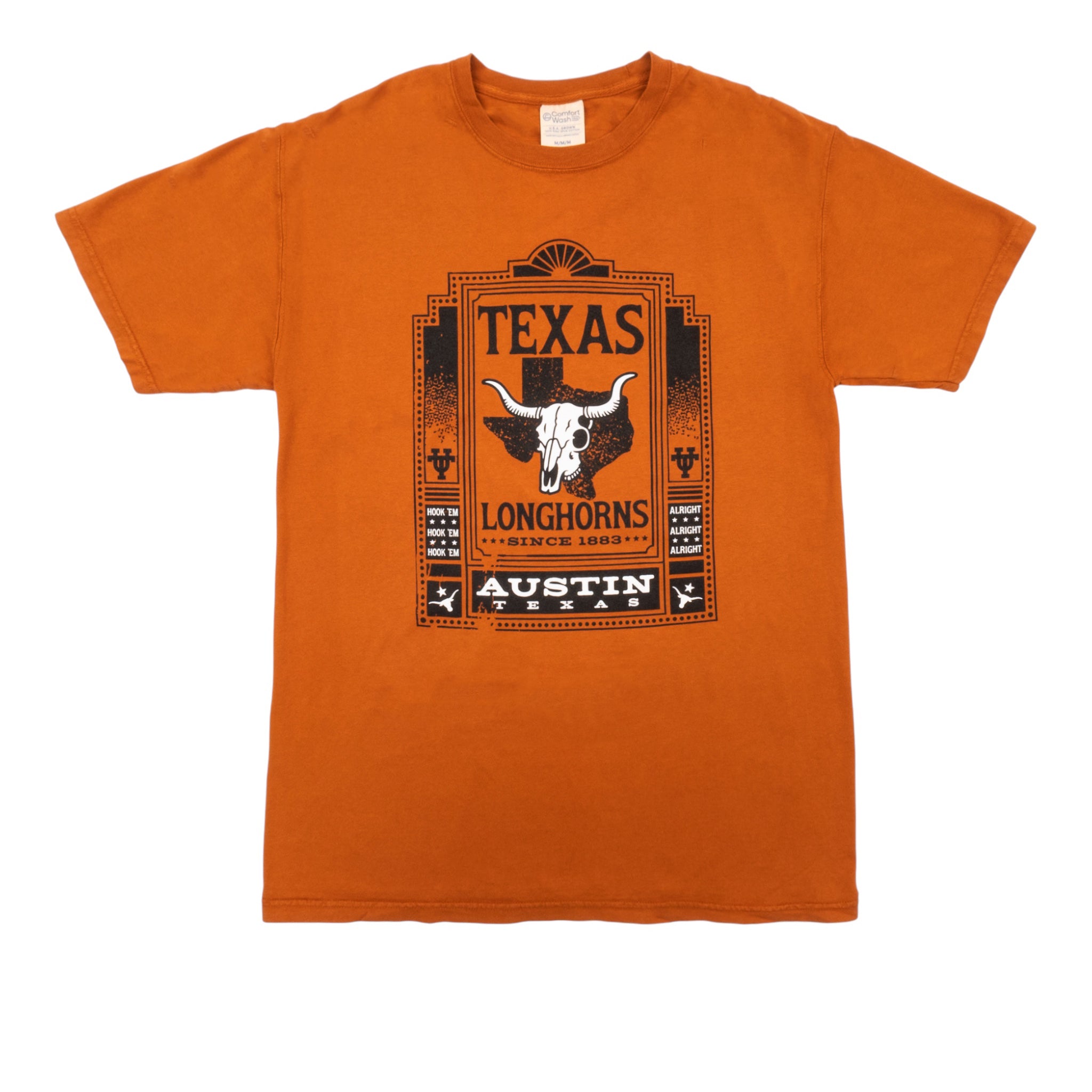 Texas Longhorns Skeleton ComfortWash Tee Burnt Orange