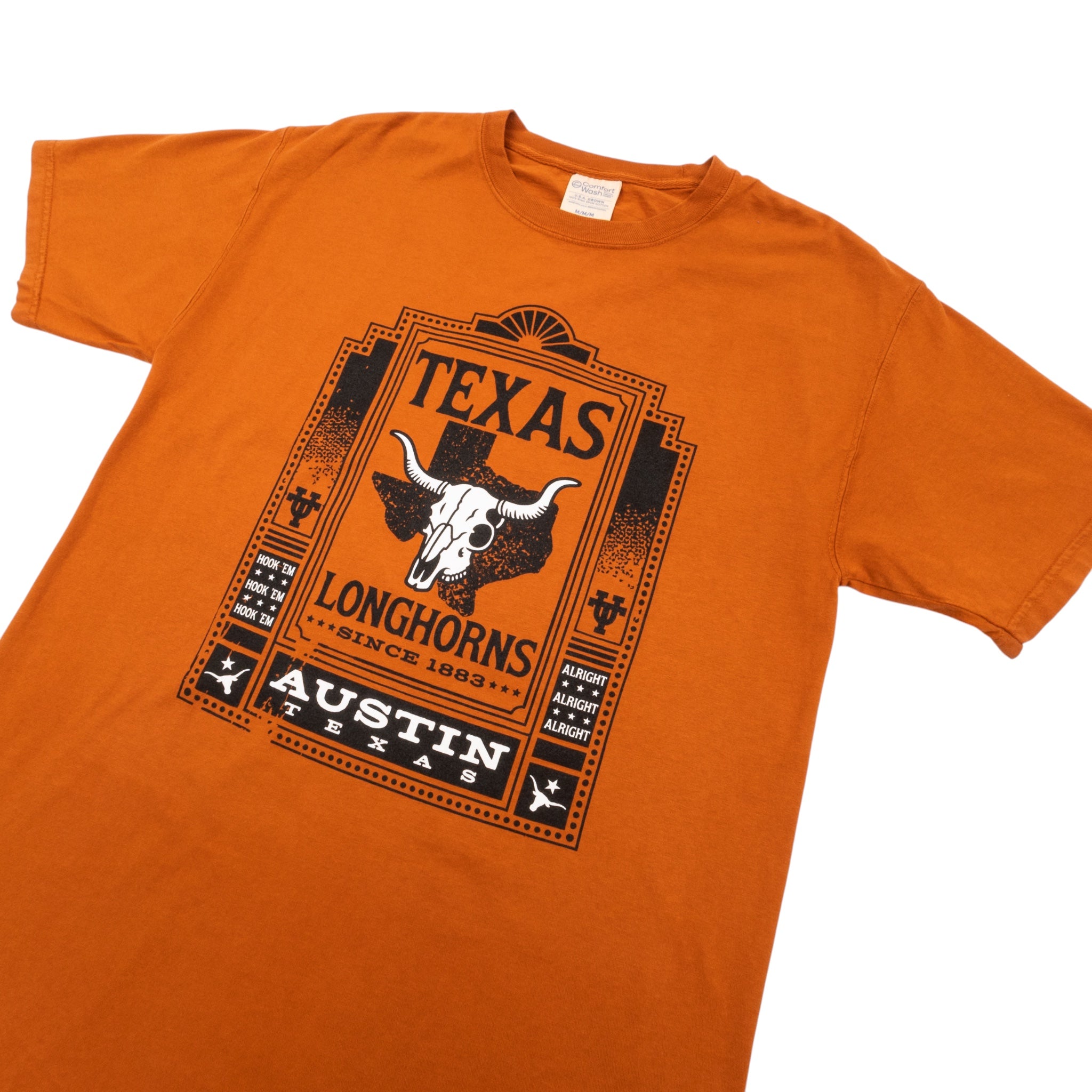 Texas Longhorns Skeleton ComfortWash Tee Burnt Orange