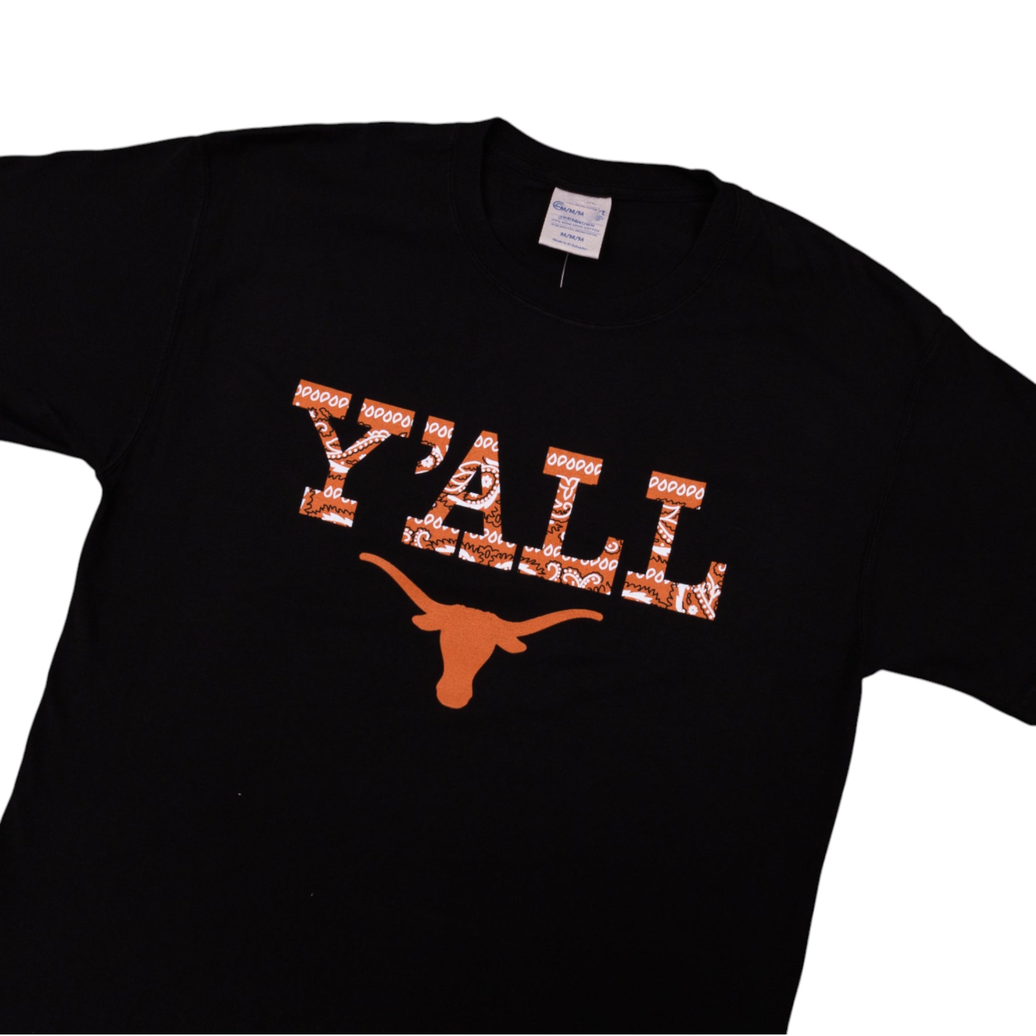 Texas Longhorns Bandana Y'all ComfortWash Tee Black