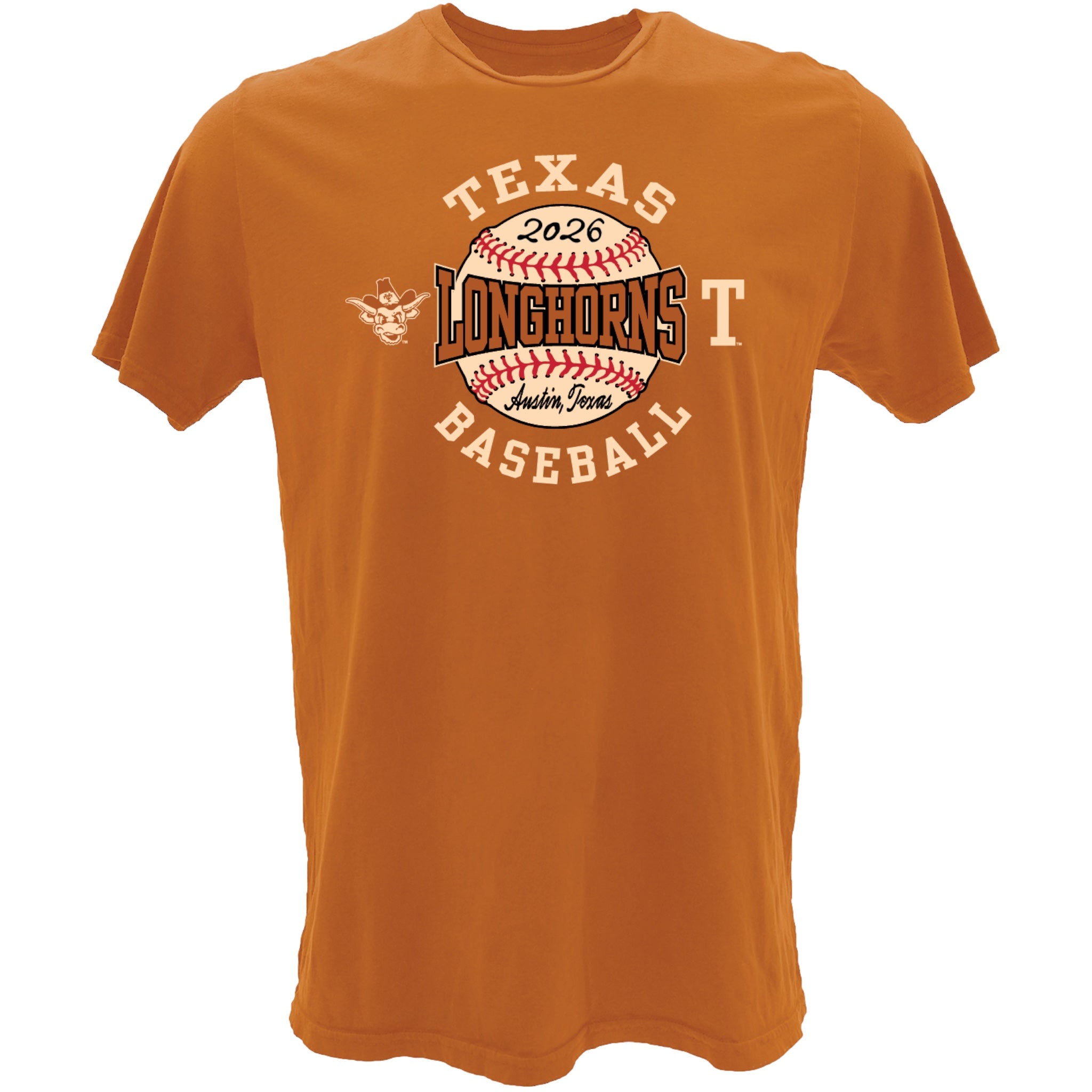 Texas Longhorns Baseball Reserve Vault Tee Burnt Orange