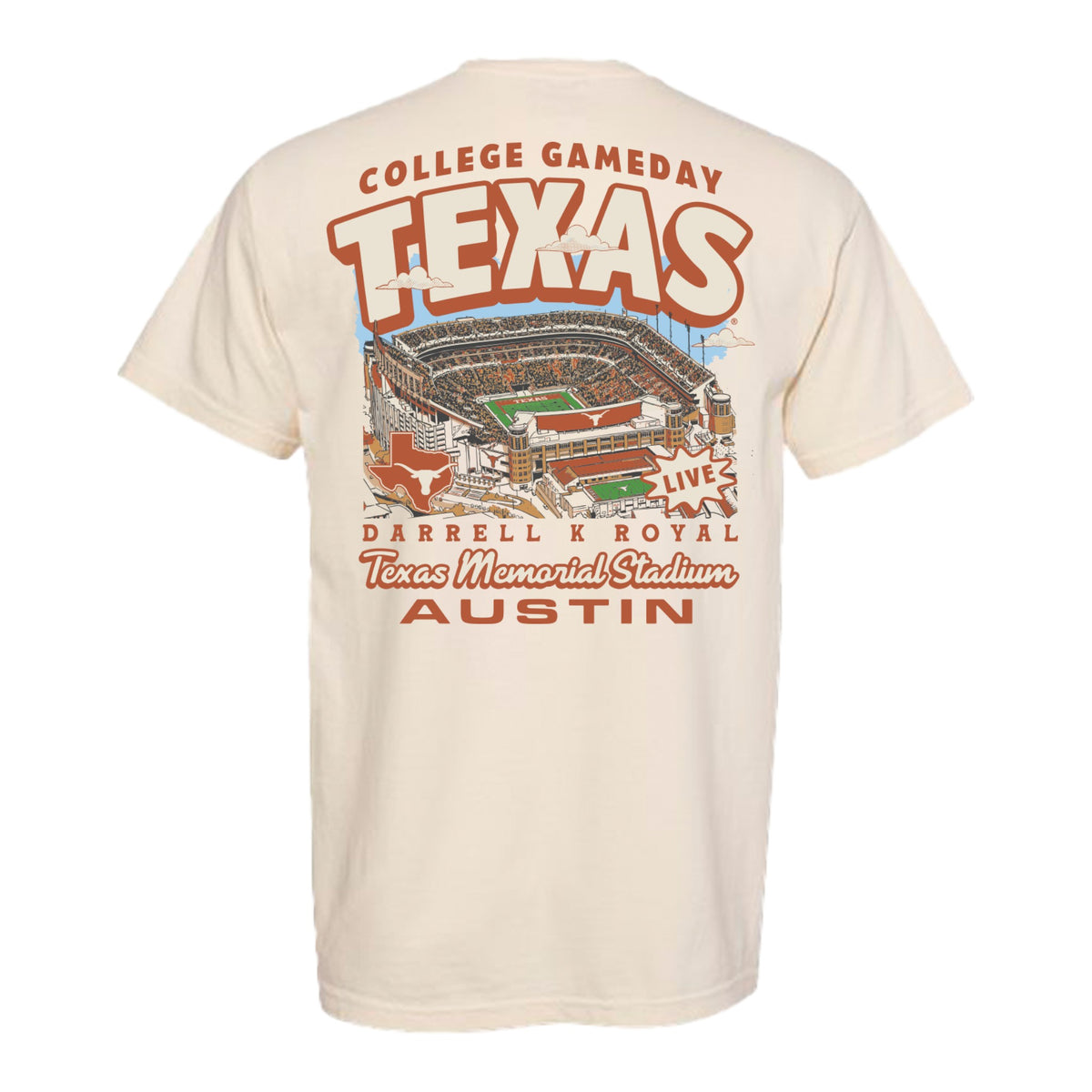 Texas Longhorns Stadium ESPN Gameday Tee